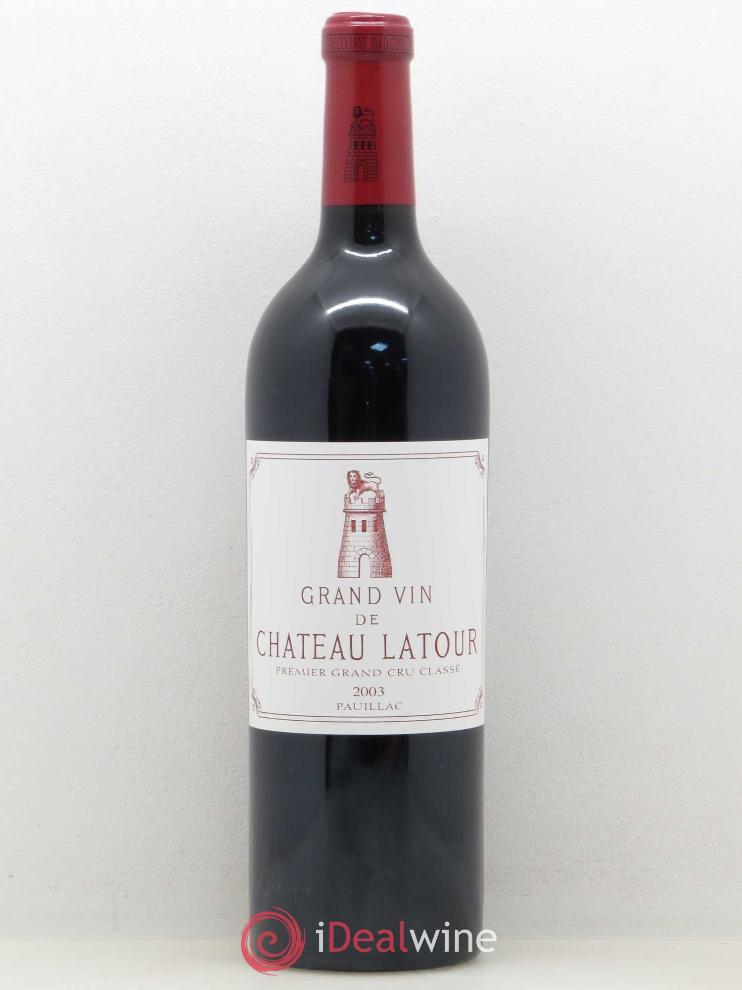 Château Latour 1er Grand Cru Classé 2003 - Lot de 1 bouteille - 0