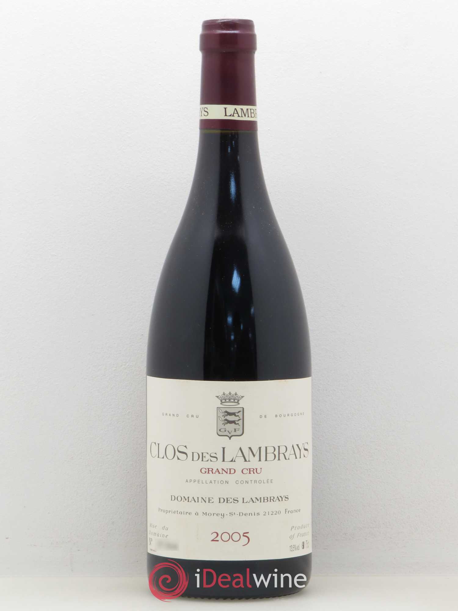 Clos des Lambrays Grand Cru Domaine des Lambrays 2005 - Lot de 1 bouteille - 0