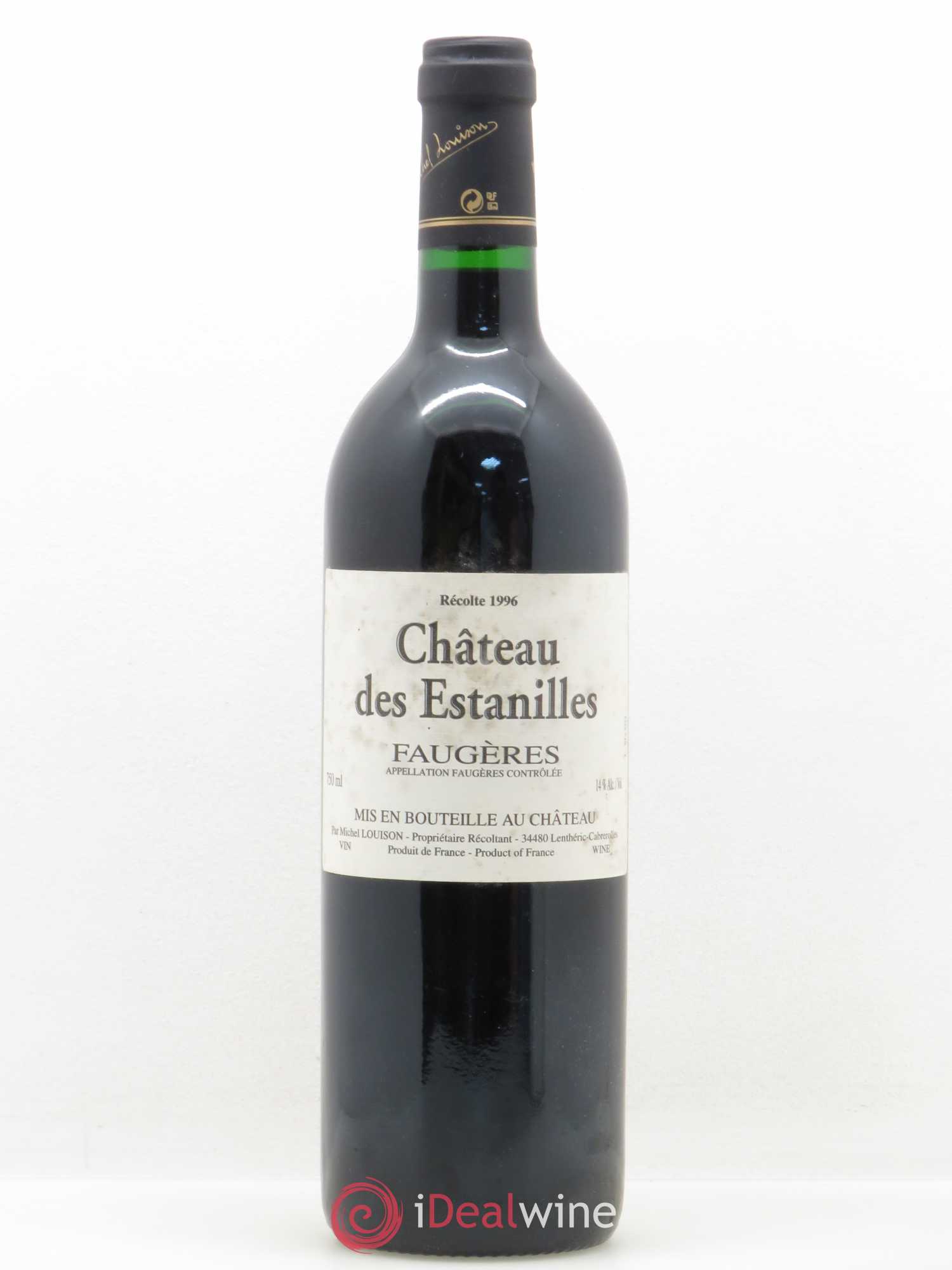 Faugères Château des Estanilles - Michel Louison 1996 - Posten von 1 Flasche - 0