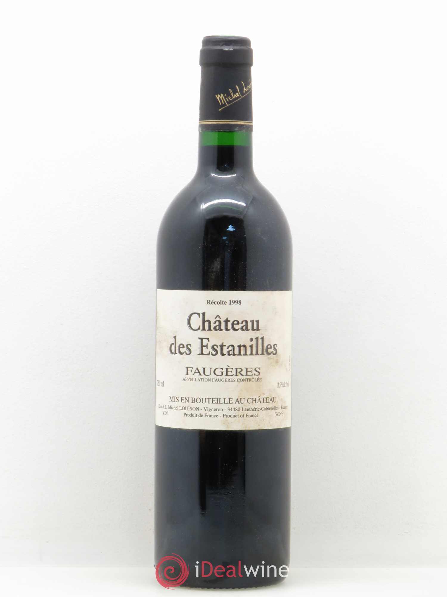 Faugères Château des Estanilles - Michel Louison 1998 - Posten von 1 Flasche - 0