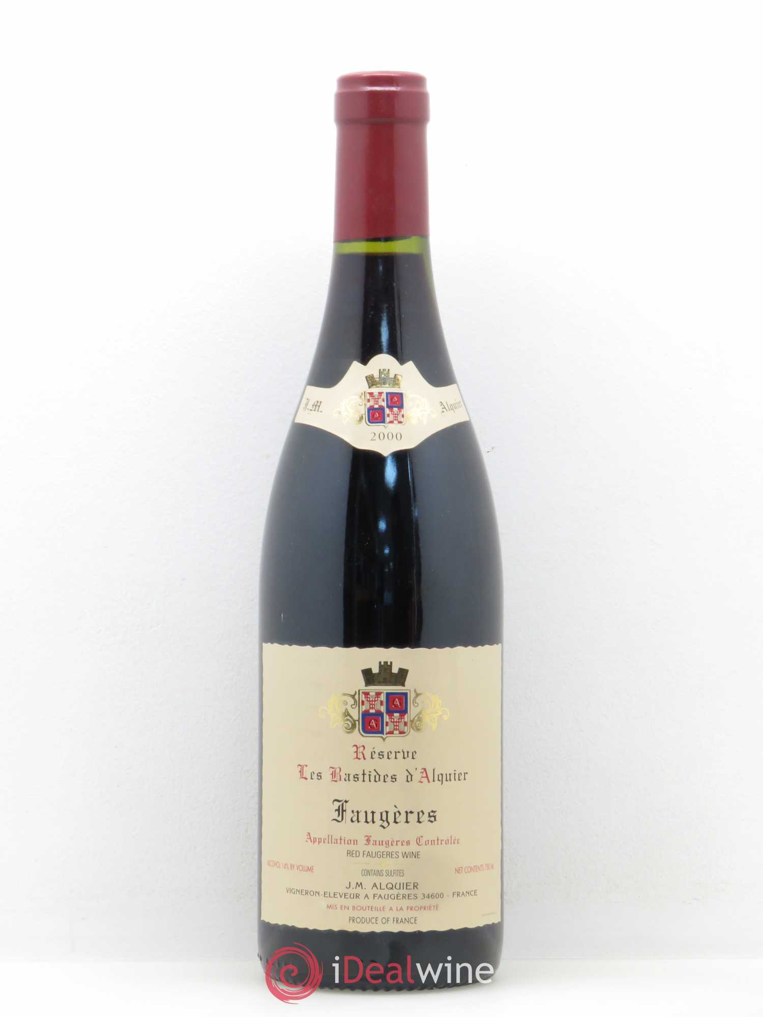 Faugères Domaine Jean-Michel Alquier Les Bastides d'Alquier Réserve 2000 - Lot de 1 bouteille - 0