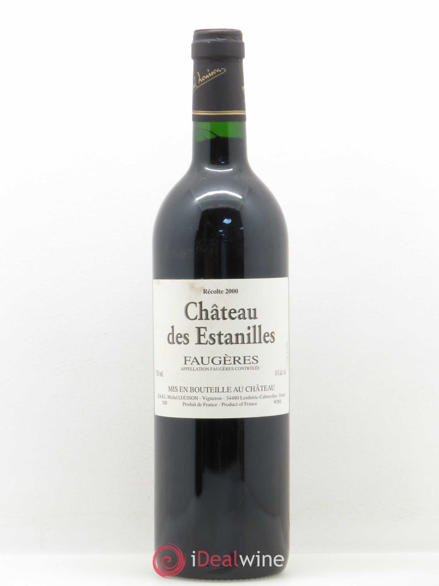 Faugères Château des Estanilles - Michel Louison 2000 - Posten von 1 Flasche - 0