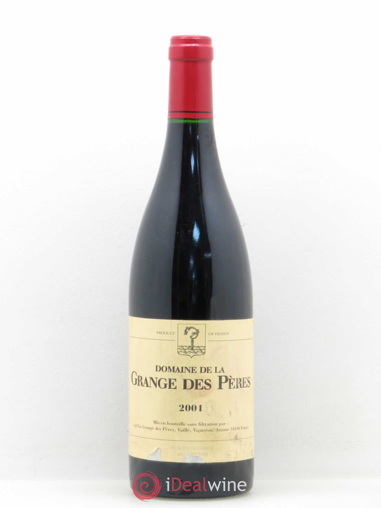 Pays d'Hérault Grange des Pères Laurent Vaillé 2001 - Lot de 1 bouteille - 0