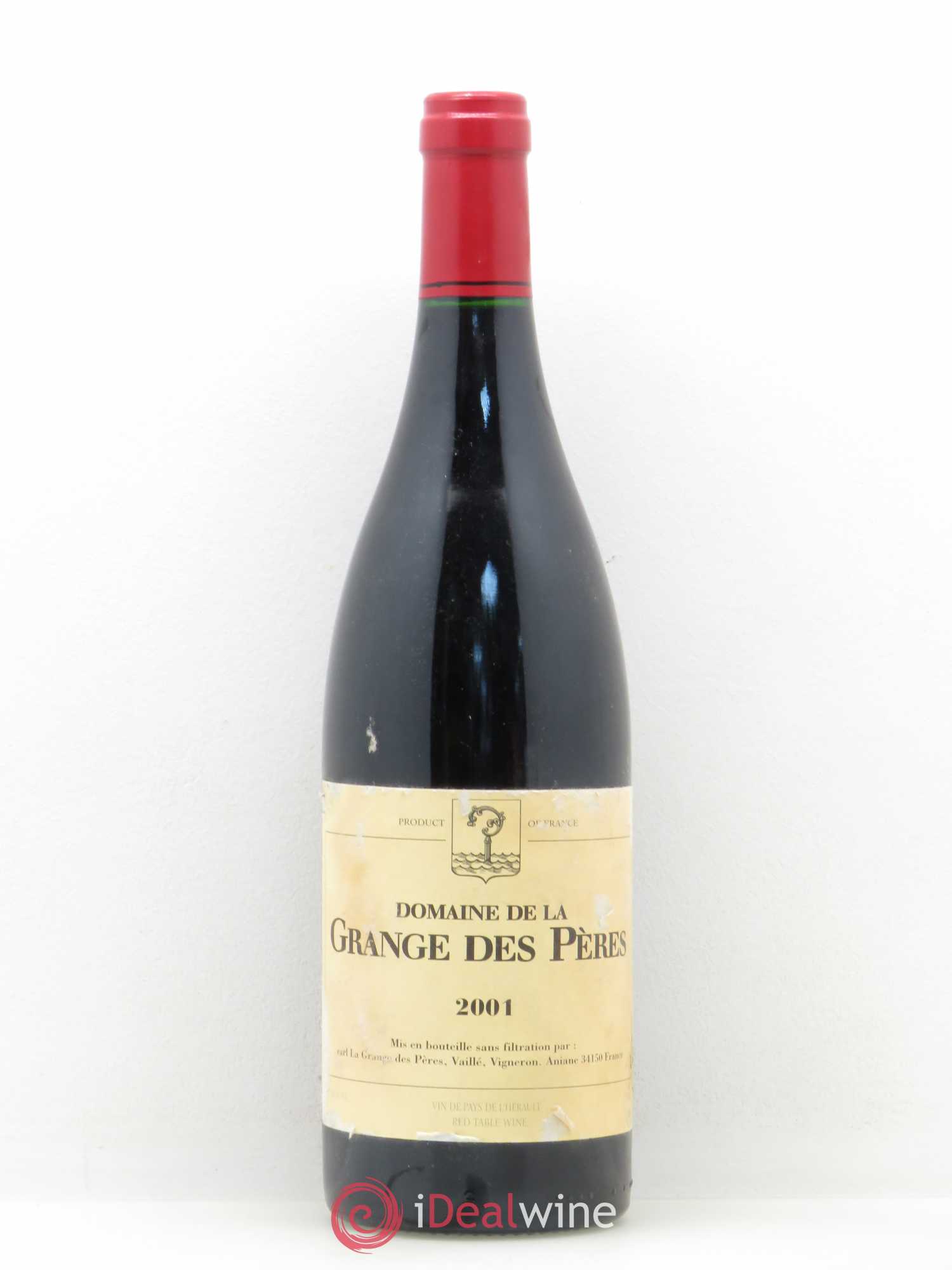 Pays d'Hérault Grange des Pères Laurent Vaillé 2001 - Lot de 1 bouteille - 0