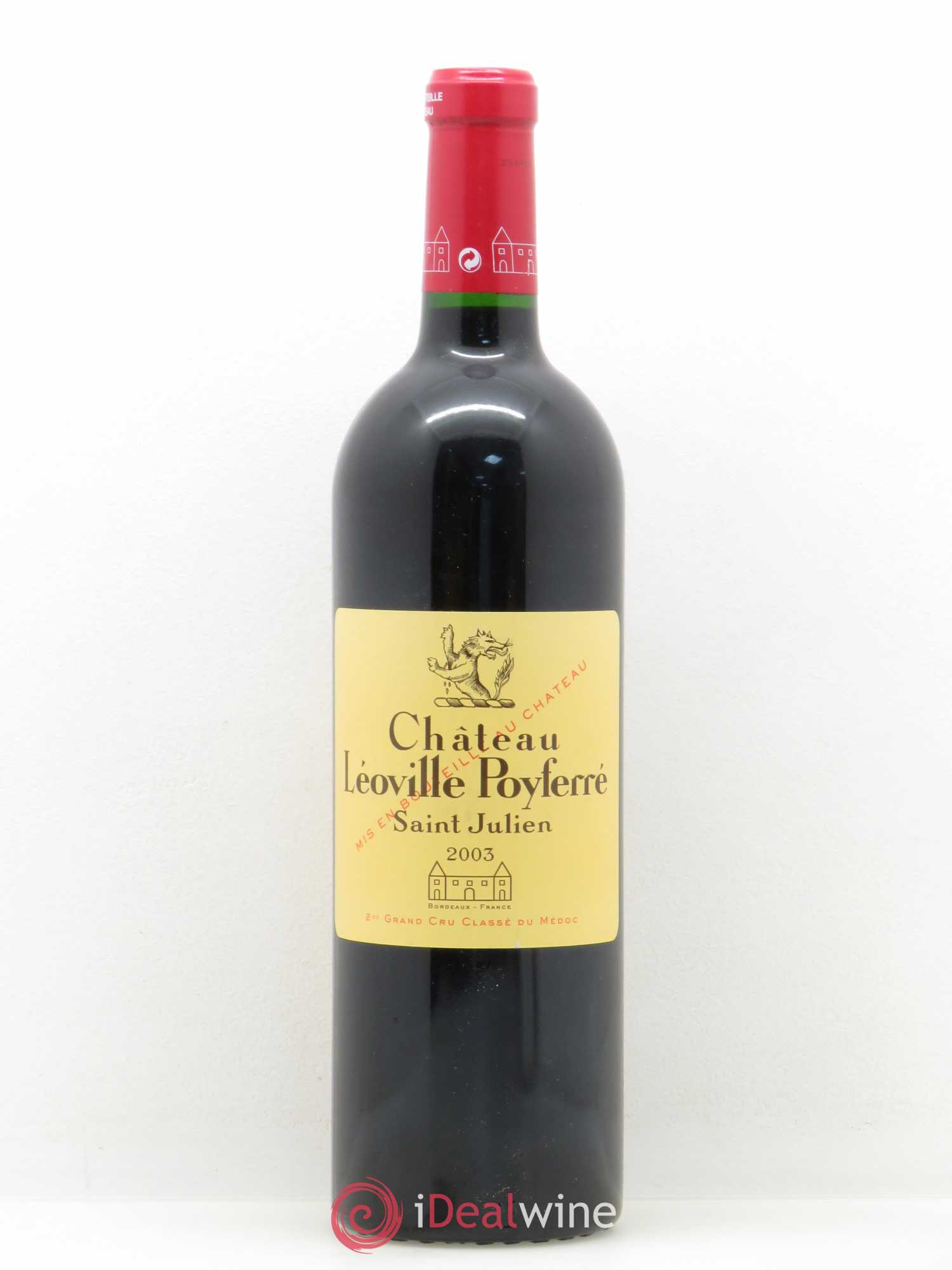 Château Léoville Poyferré 2ème Grand Cru Classé 2003 - Lot de 1 bouteille - 0