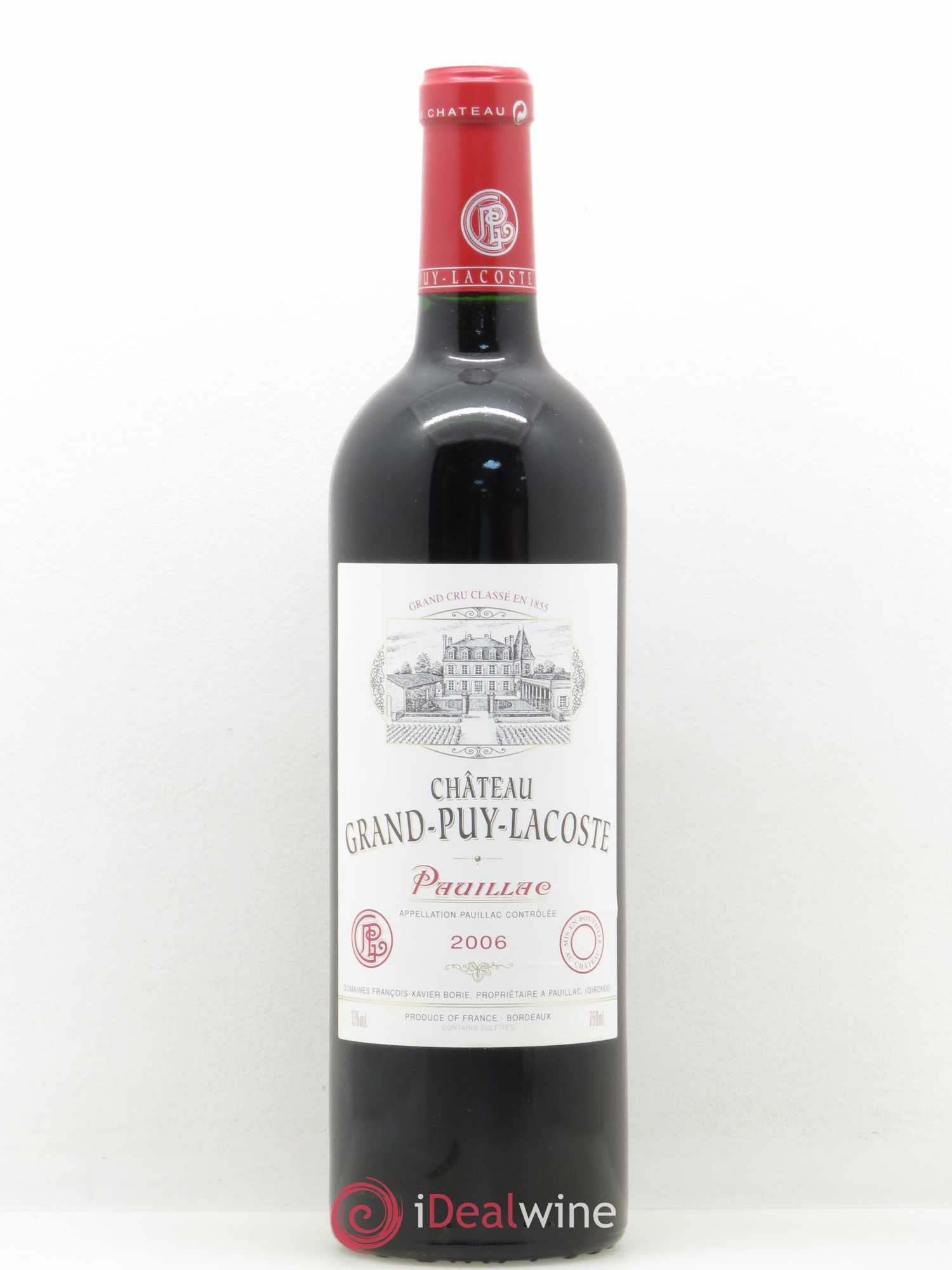 Château Grand Puy Lacoste 5ème Grand Cru Classé 2006 - Lot de 1 bouteille - 0