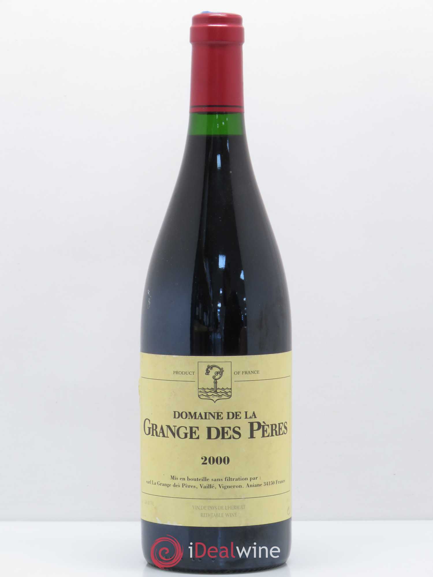Pays d'Hérault Grange des Pères Laurent Vaillé 2000 - Lot de 1 bouteille - 0