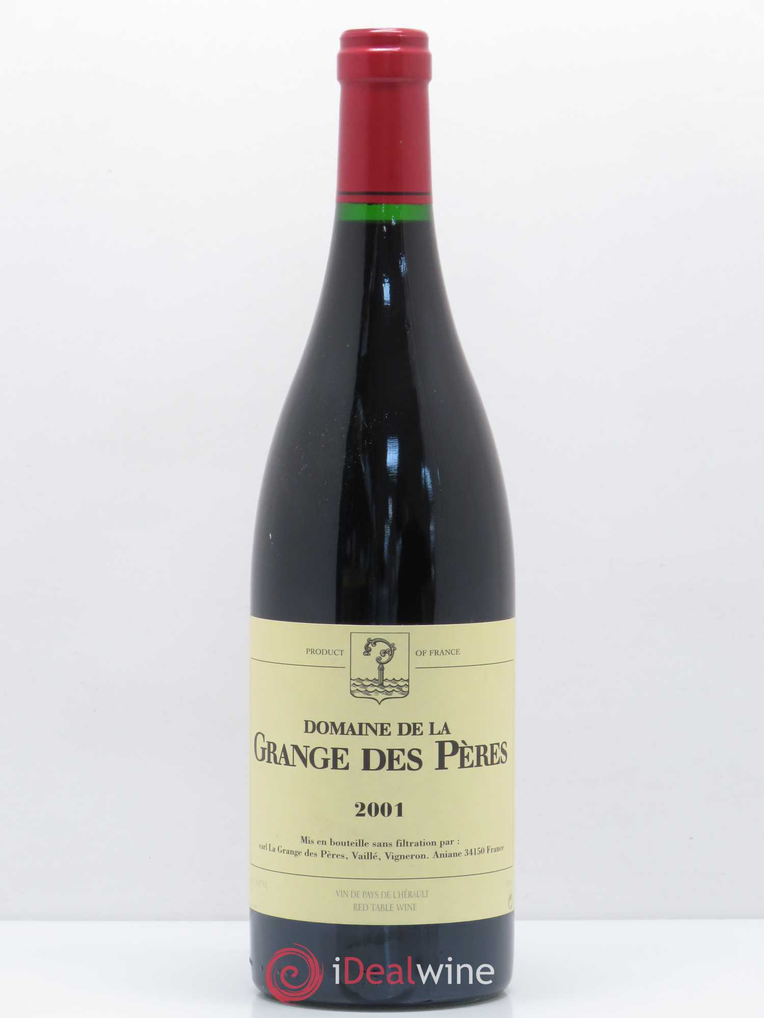 Pays d'Hérault Grange des Pères Laurent Vaillé 2001 - Lot de 1 bouteille - 0