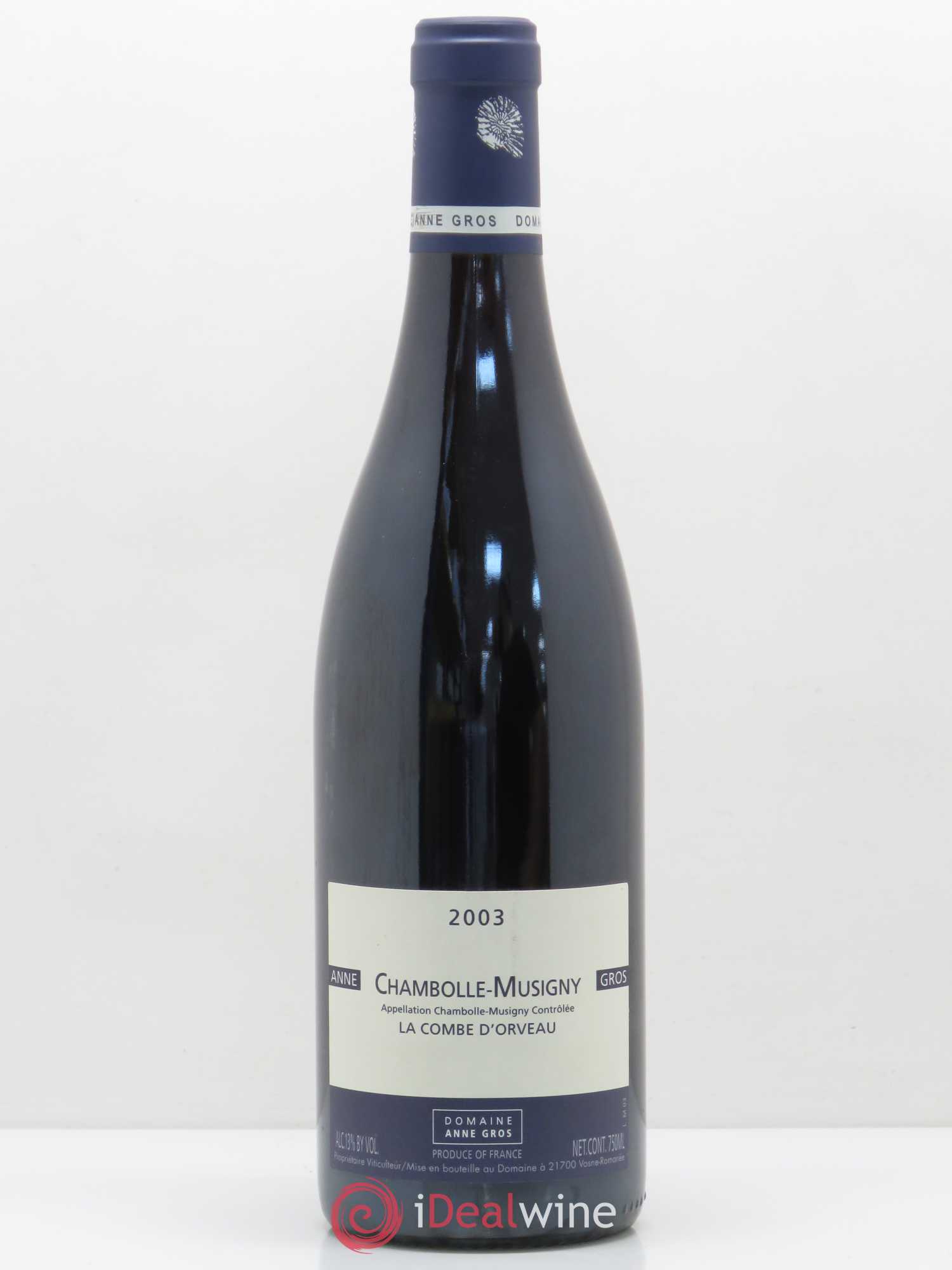 Chambolle-Musigny La Combe d'Orveau Anne Gros 2003 - Lot de 1 bouteille - 0