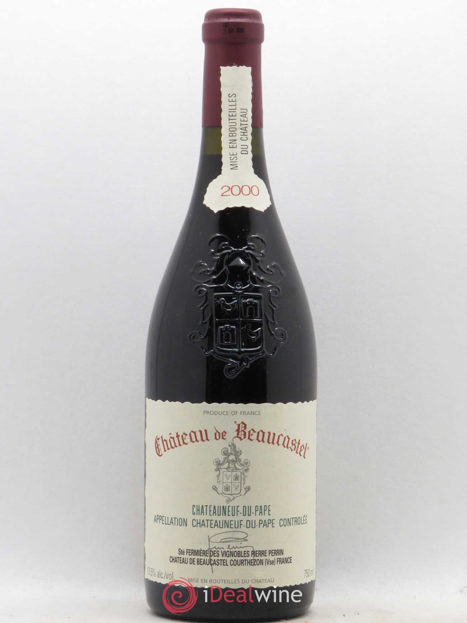 Châteauneuf-du-Pape Château de Beaucastel Famille Perrin 2000 - Lot de 1 bouteille - 0