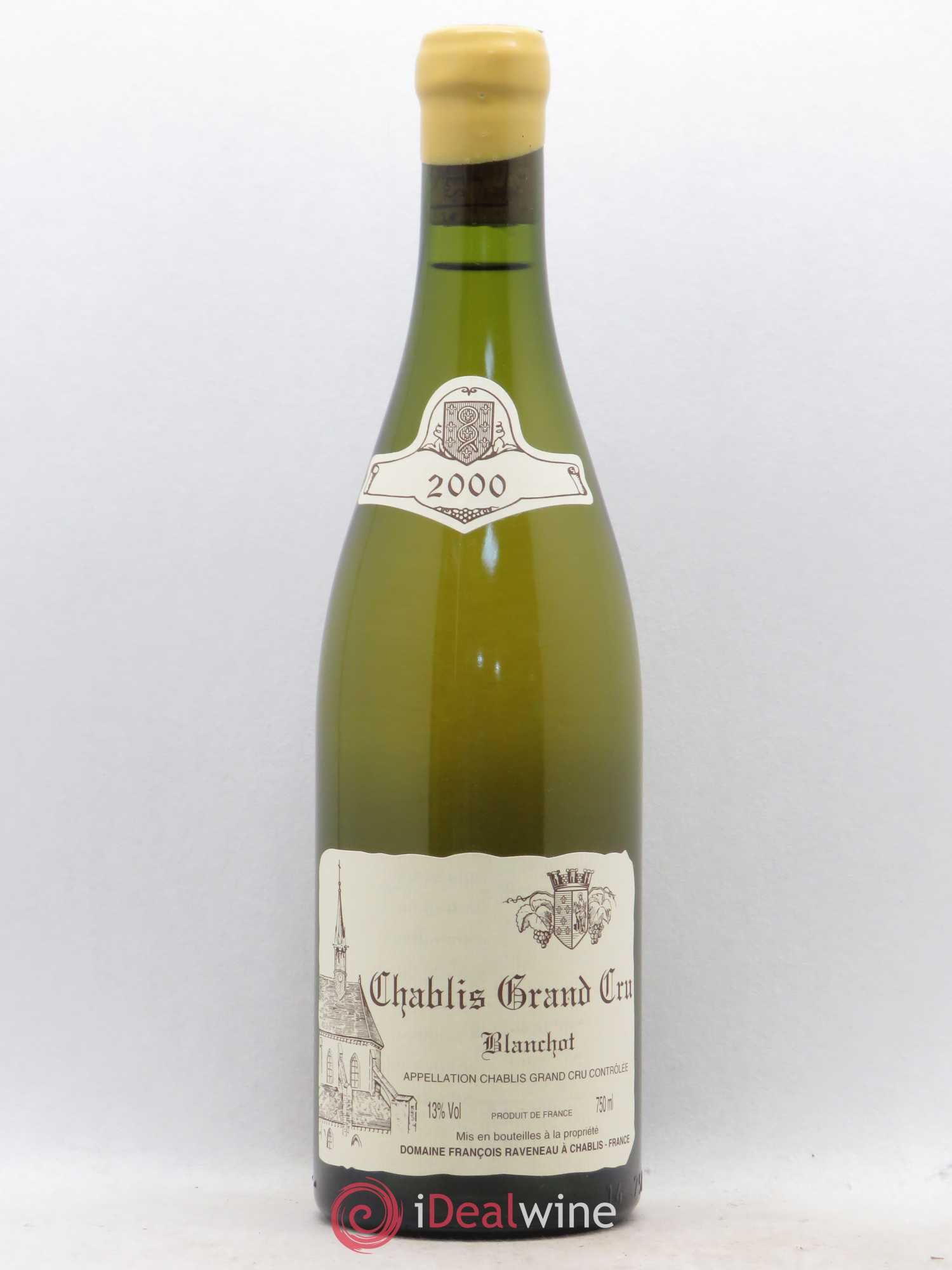 Chablis Grand Cru Blanchot Raveneau (Domaine) 2000 - Lot de 1 bouteille - 0