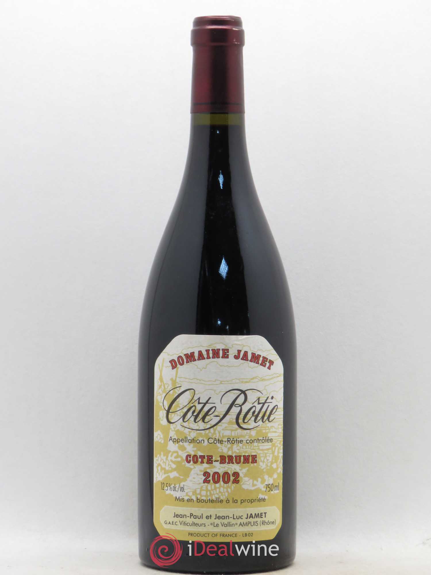 Côte-Rôtie Côte Brune Jamet (Domaine) 2002 - Lot de 1 bouteille - 0