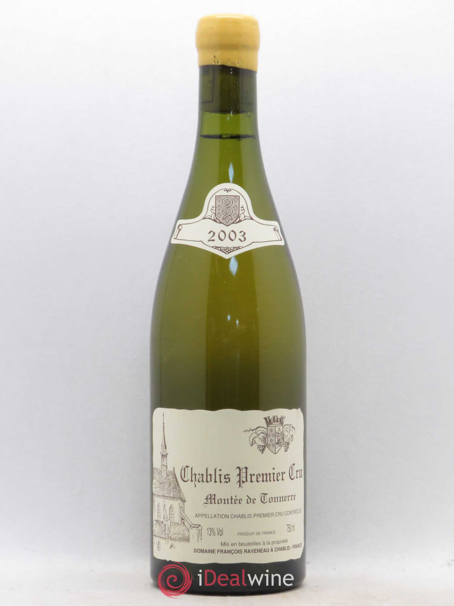 Chablis 1er Cru Montée de Tonnerre Raveneau (Domaine) 2003 - Lot de 1 bouteille - 0