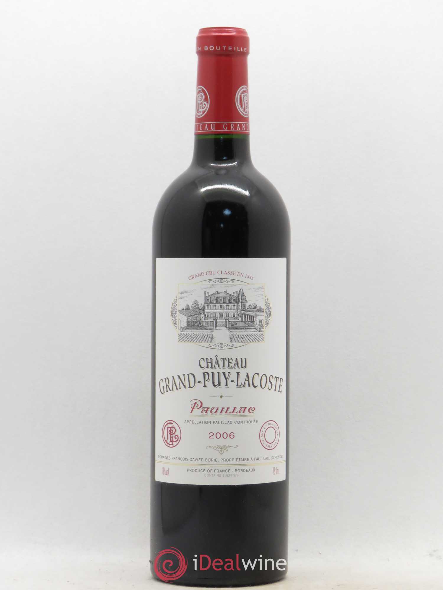 Château Grand Puy Lacoste 5ème Grand Cru Classé 2006 - Lot de 1 bouteille - 0
