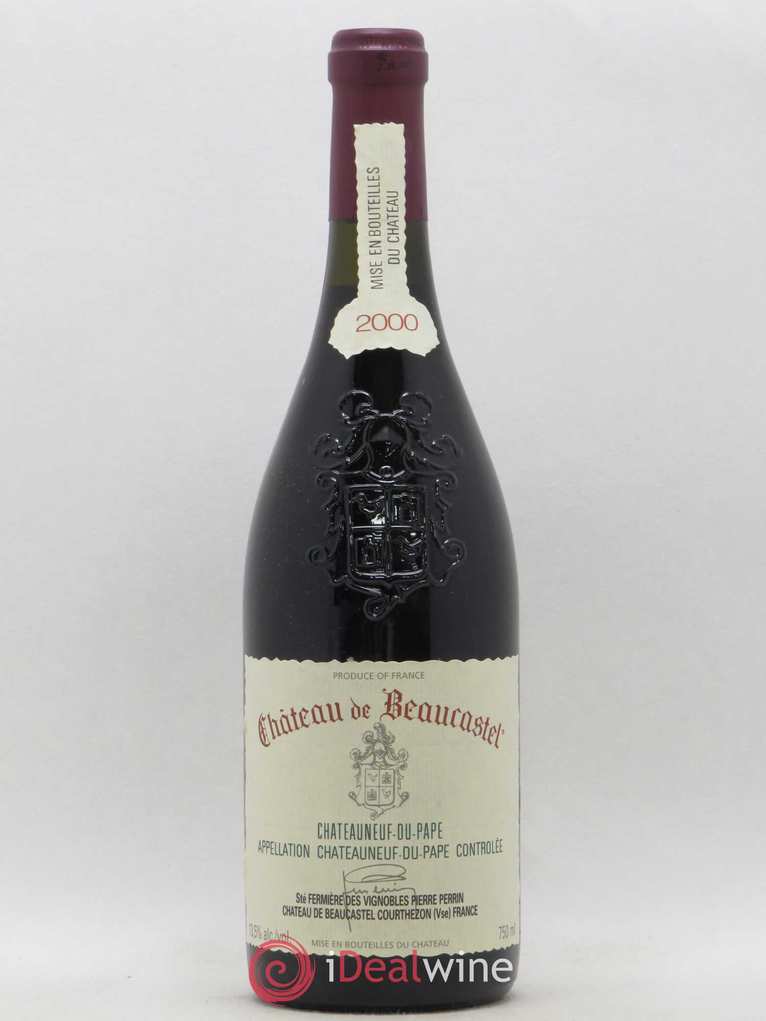 Châteauneuf-du-Pape Château de Beaucastel Famille Perrin 2000 - Lot de 1 bouteille - 0