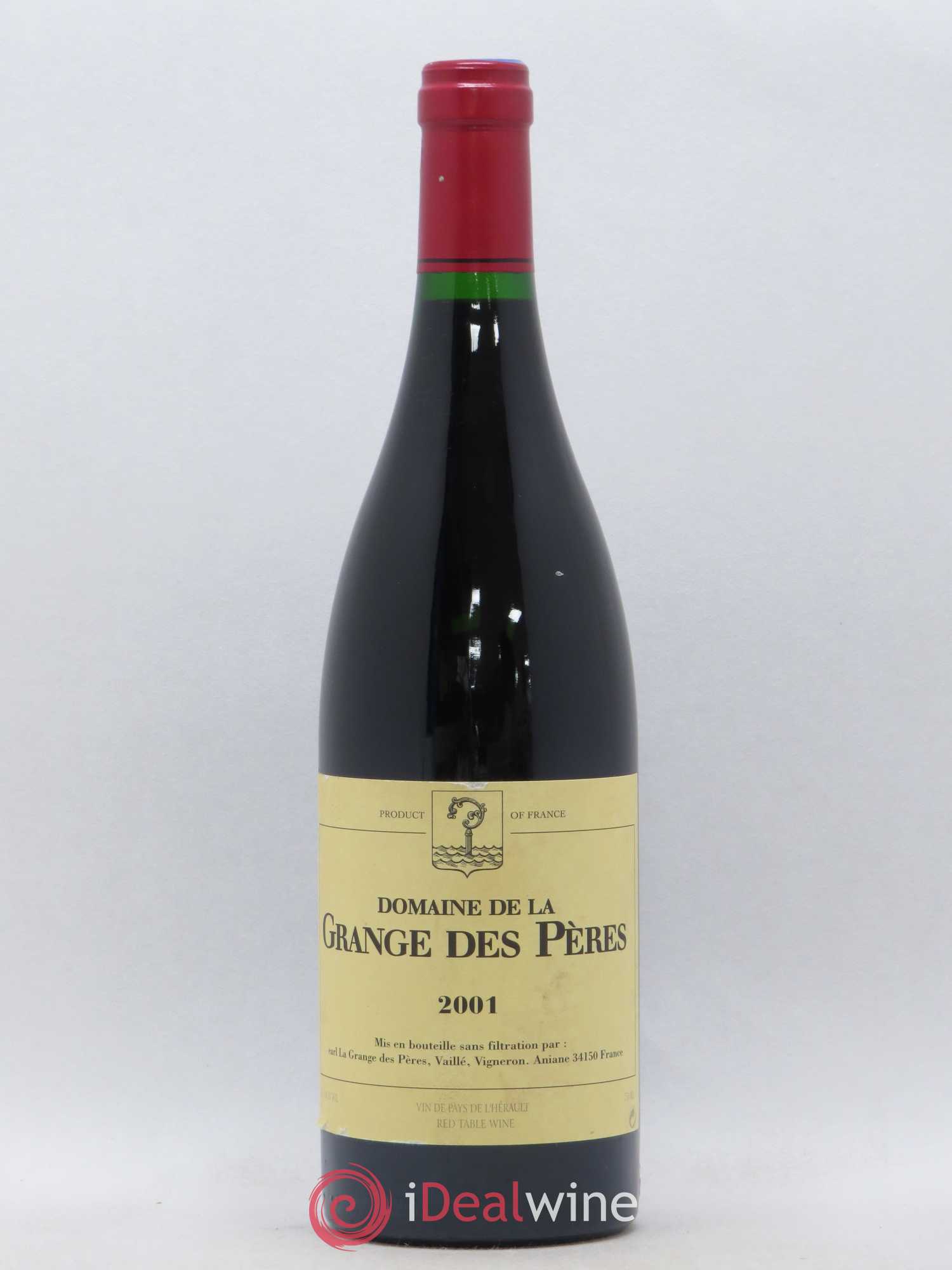 Pays d'Hérault Grange des Pères Laurent Vaillé 2001 - Lot de 1 bouteille - 0