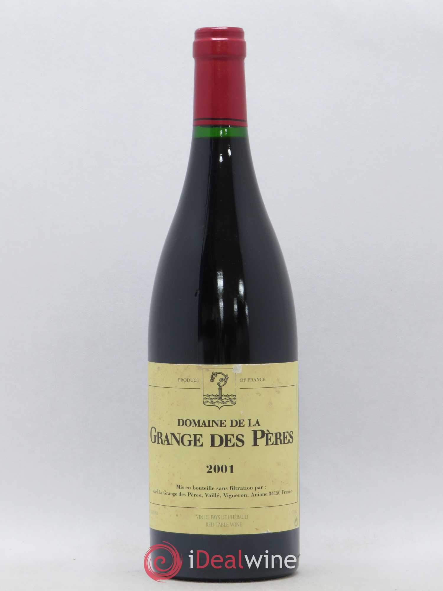 Pays d'Hérault Grange des Pères Laurent Vaillé 2001 - Lot de 1 bouteille - 0