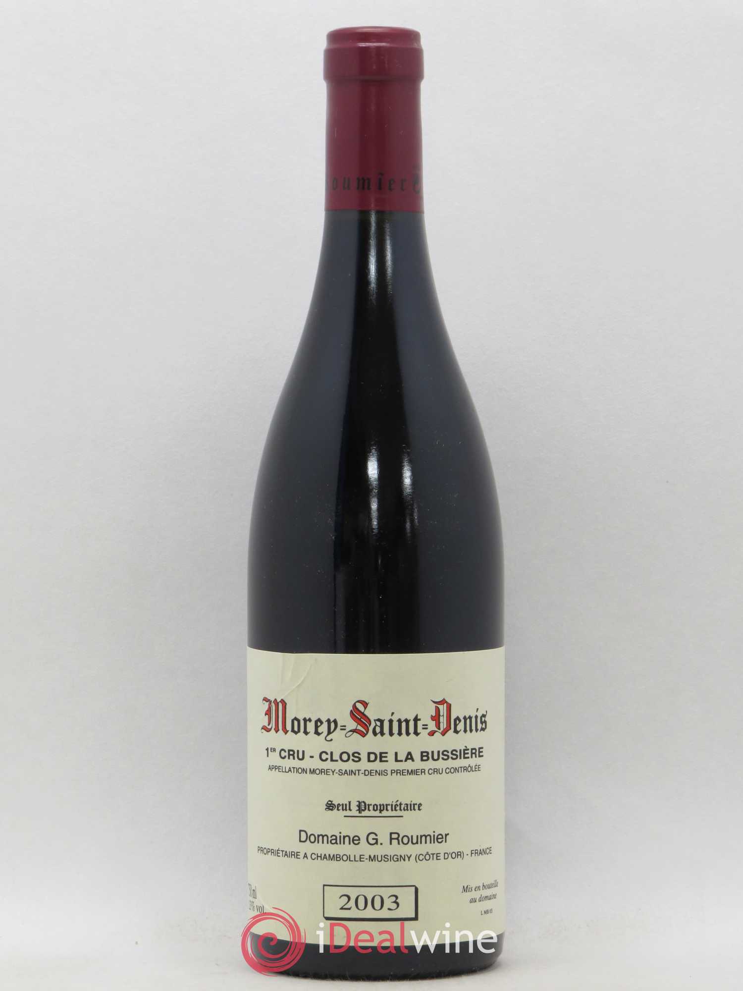 Morey-Saint-Denis 1er Cru Clos de la Bussière Georges Roumier (Domaine) 2003 - Lot de 1 bouteille - 0