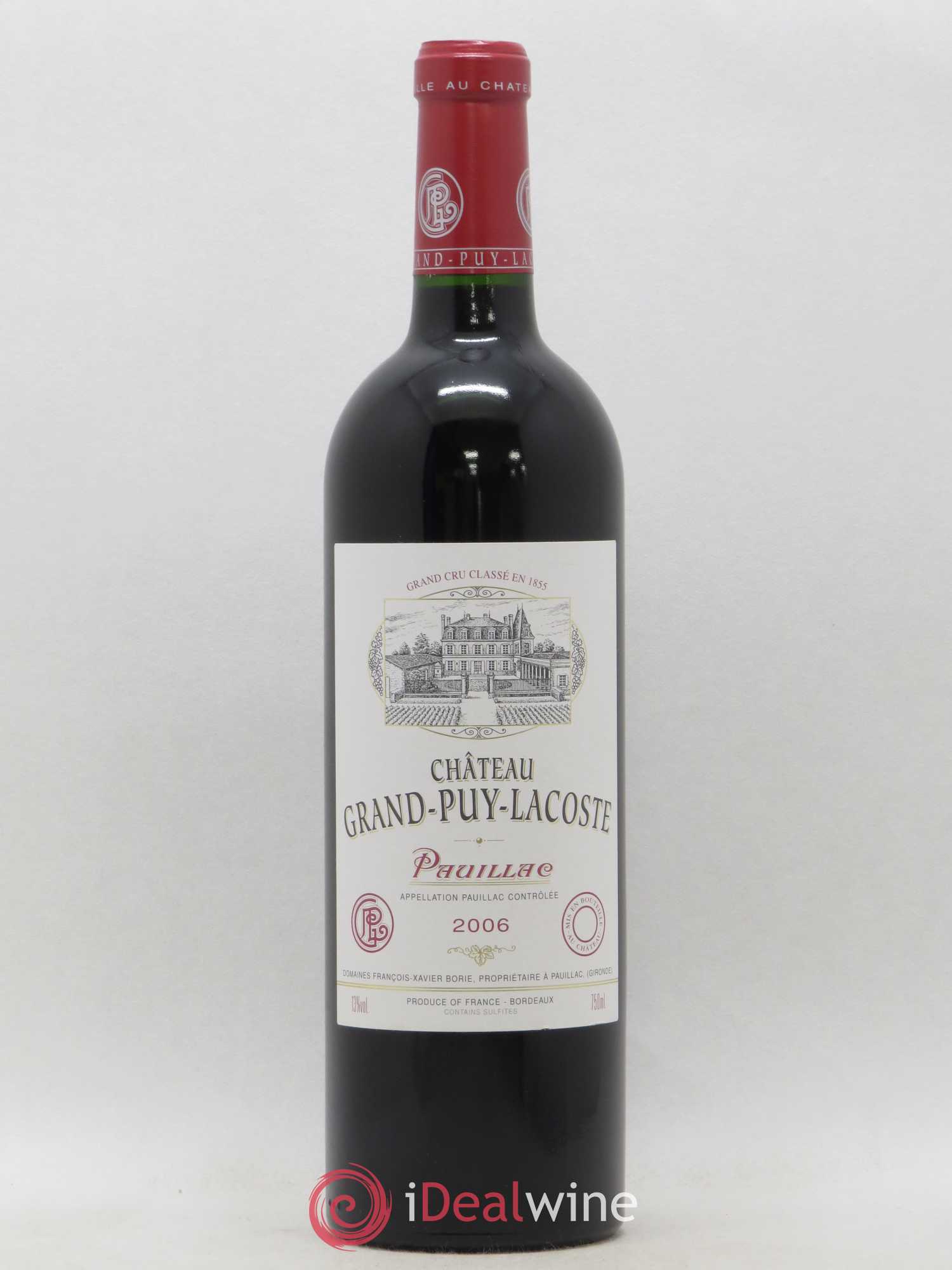 Château Grand Puy Lacoste 5ème Grand Cru Classé 2006 - Lot de 1 bouteille - 0