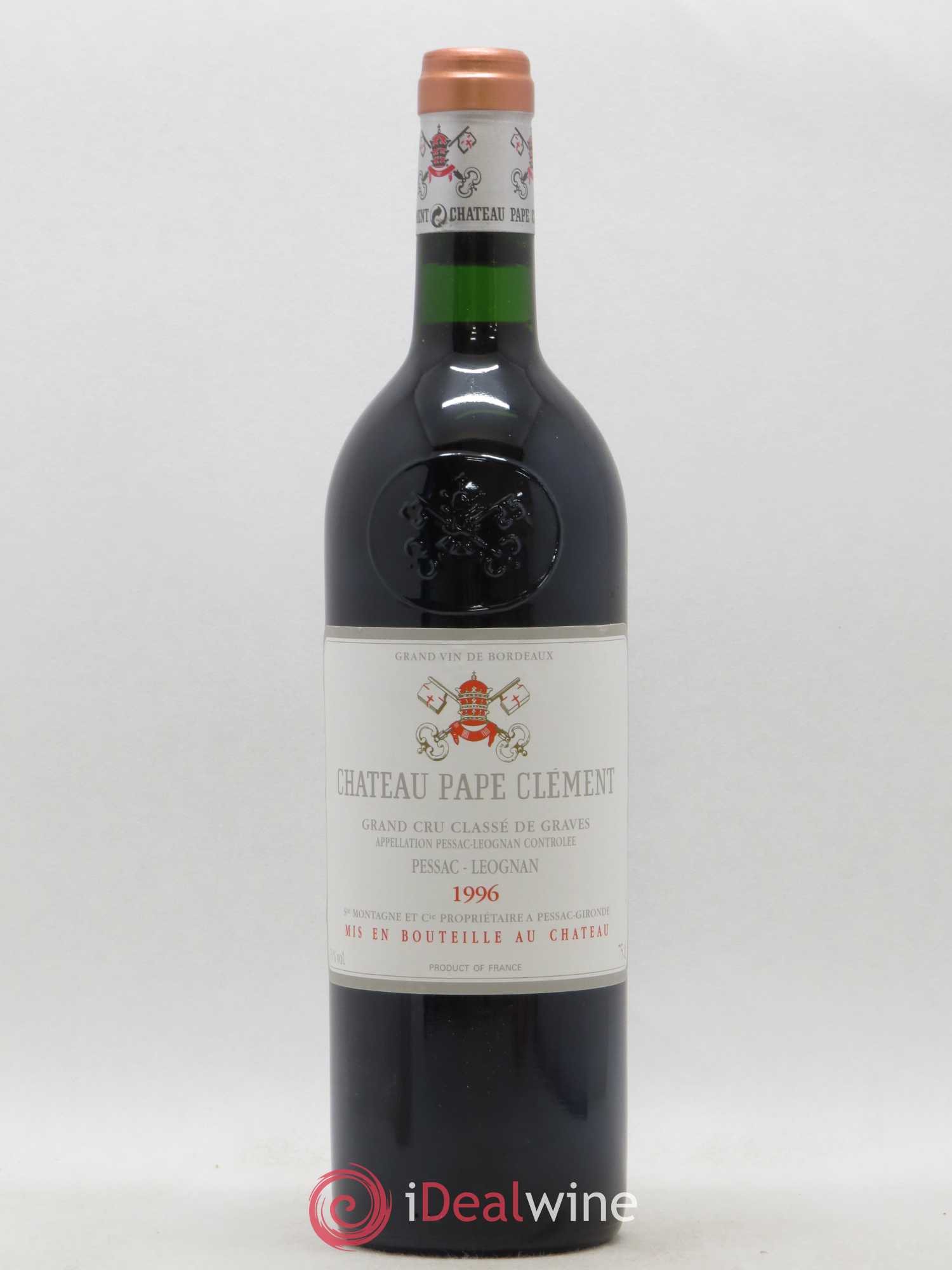 Château Pape Clément Cru Classé de Graves 1996 - Lot de 1 bouteille - 0