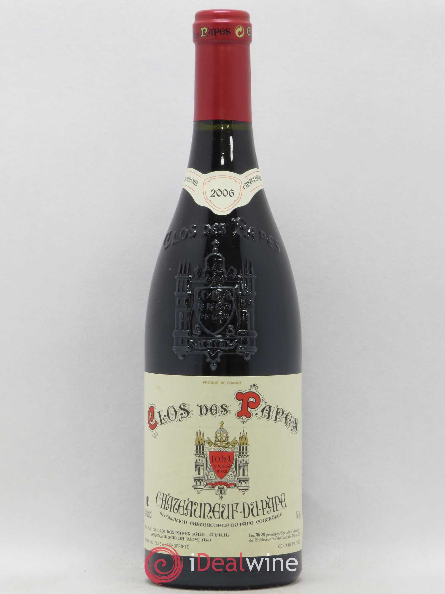 Châteauneuf-du-Pape Clos des Papes - Paul Avril 2006 - Lot de 1 bouteille - 0