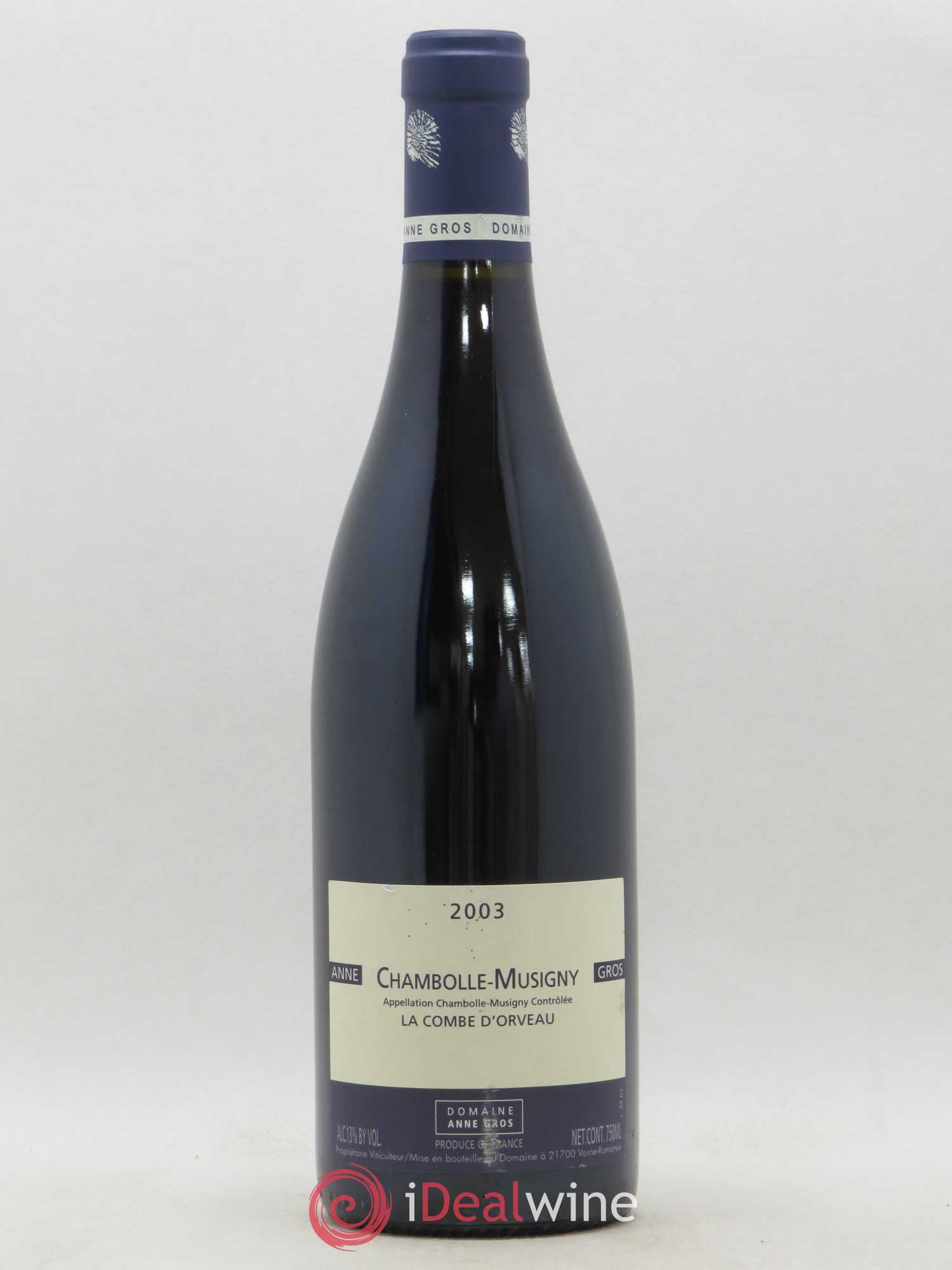 Chambolle-Musigny La Combe d'Orveau Anne Gros 2003 - Lot de 1 bouteille - 0