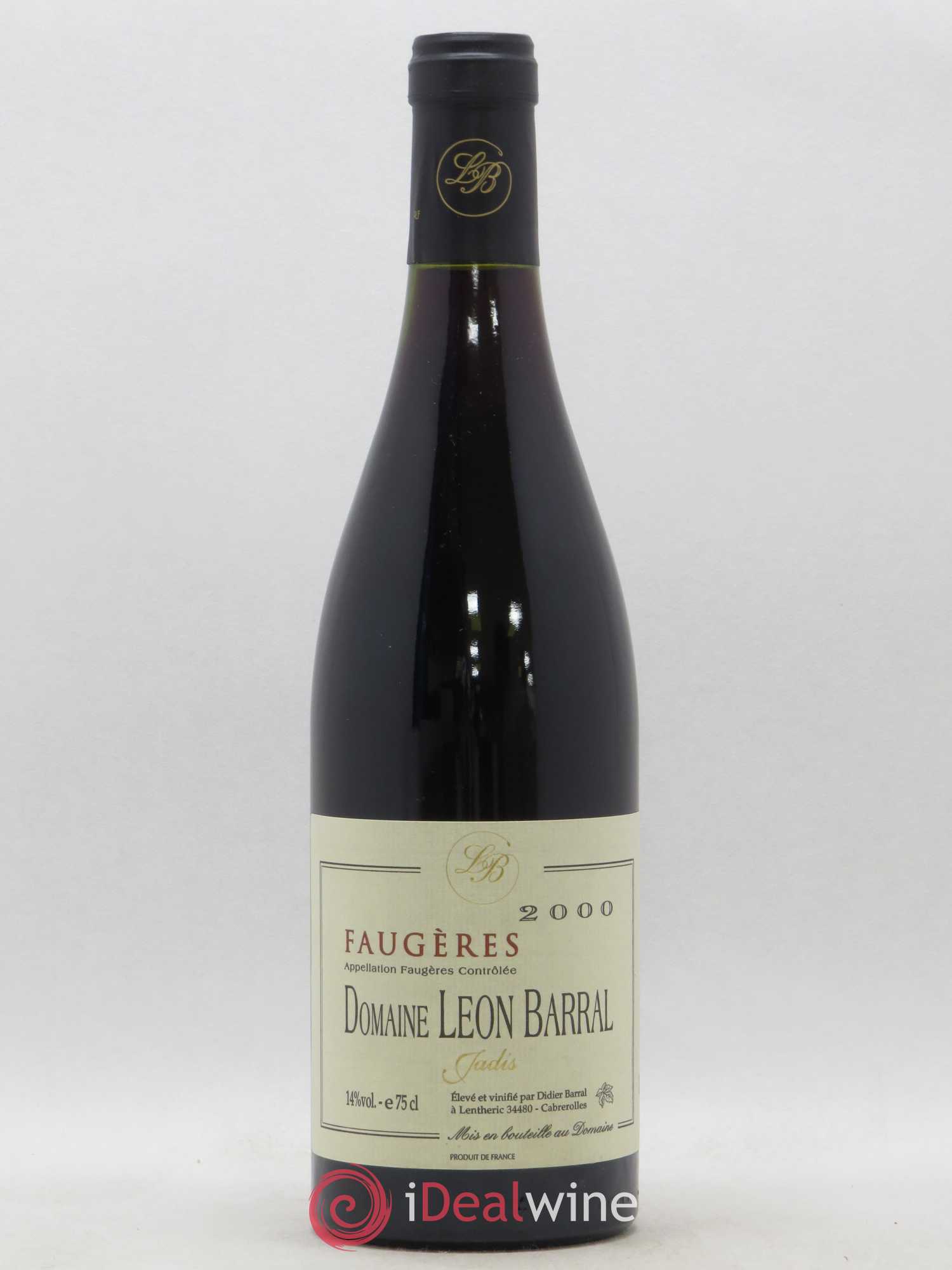 Faugères Jadis Domaine Léon Barral 2000 - Lot de 1 bouteille - 0