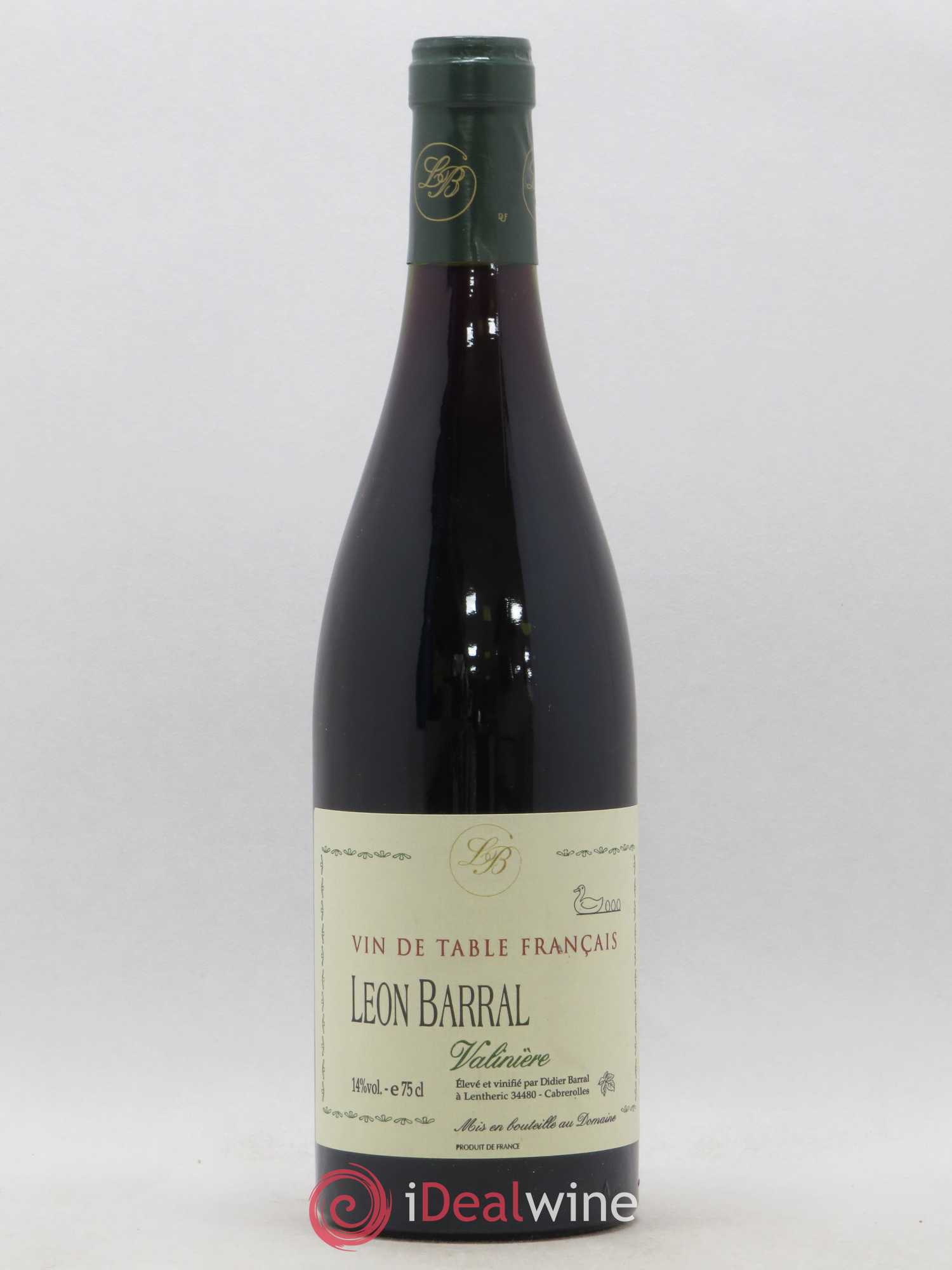 Vin de France Valinière Domaine Léon Barral 2000 - Posten von 1 Flasche - 0