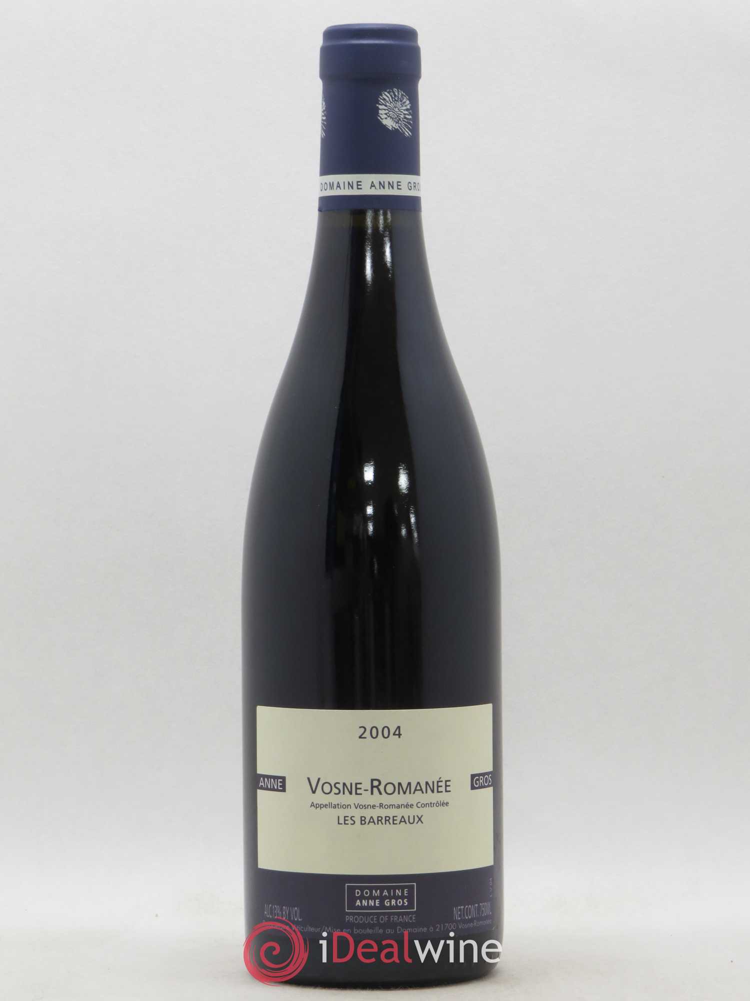 Vosne-Romanée Les Barreaux Anne Gros 2004 - Lot de 1 bouteille - 0