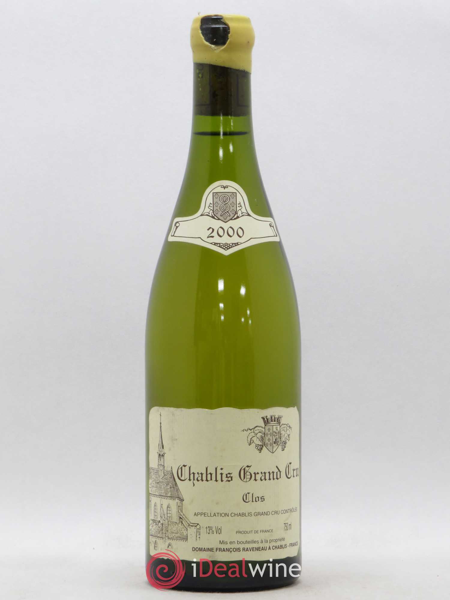 Chablis Grand Cru Clos Raveneau (Domaine) 2000 - Lot de 1 bouteille - 0
