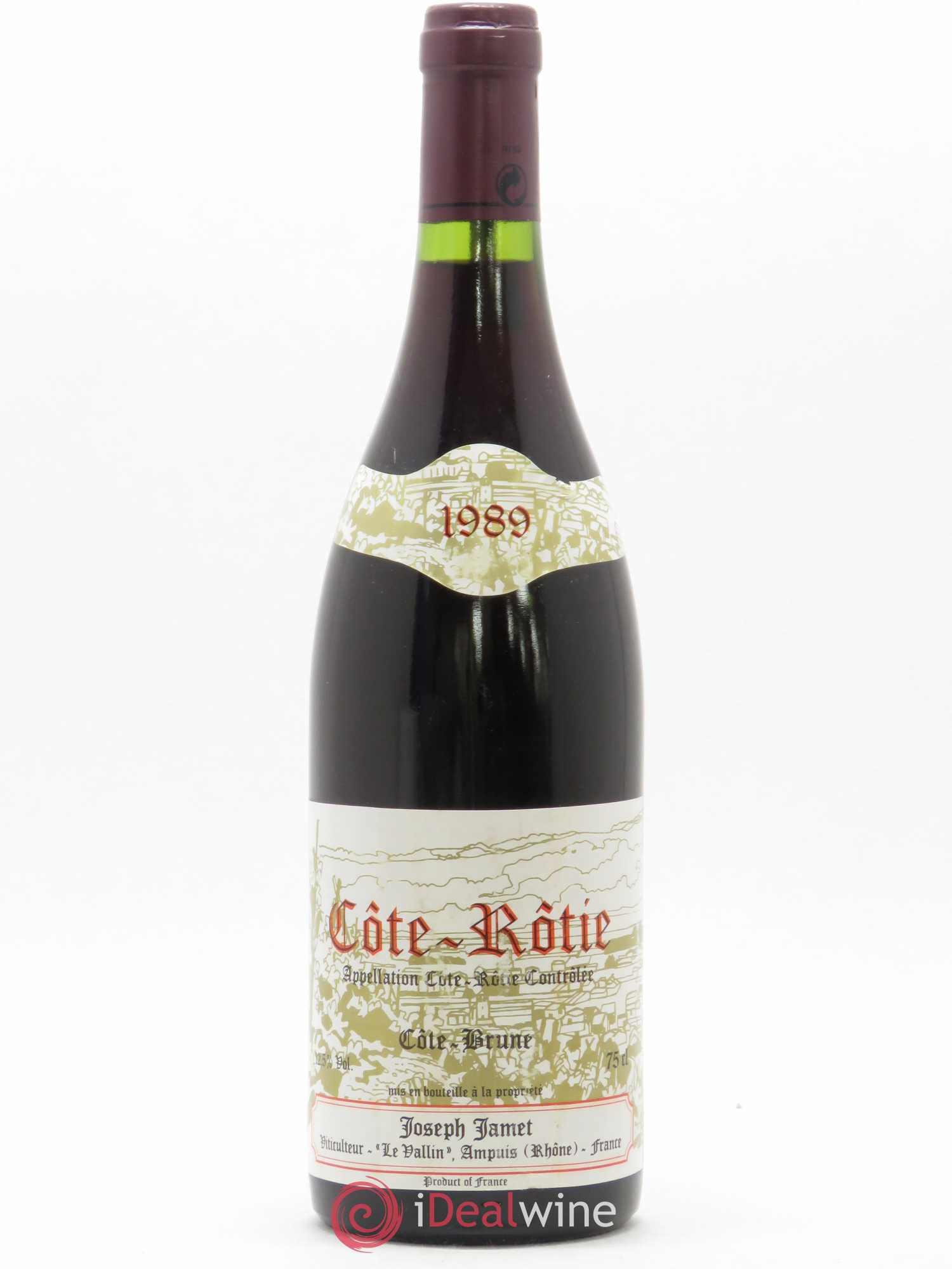 Côte-Rôtie Côte Brune Jamet (Domaine) 1989 - Lot de 1 bouteille - 0