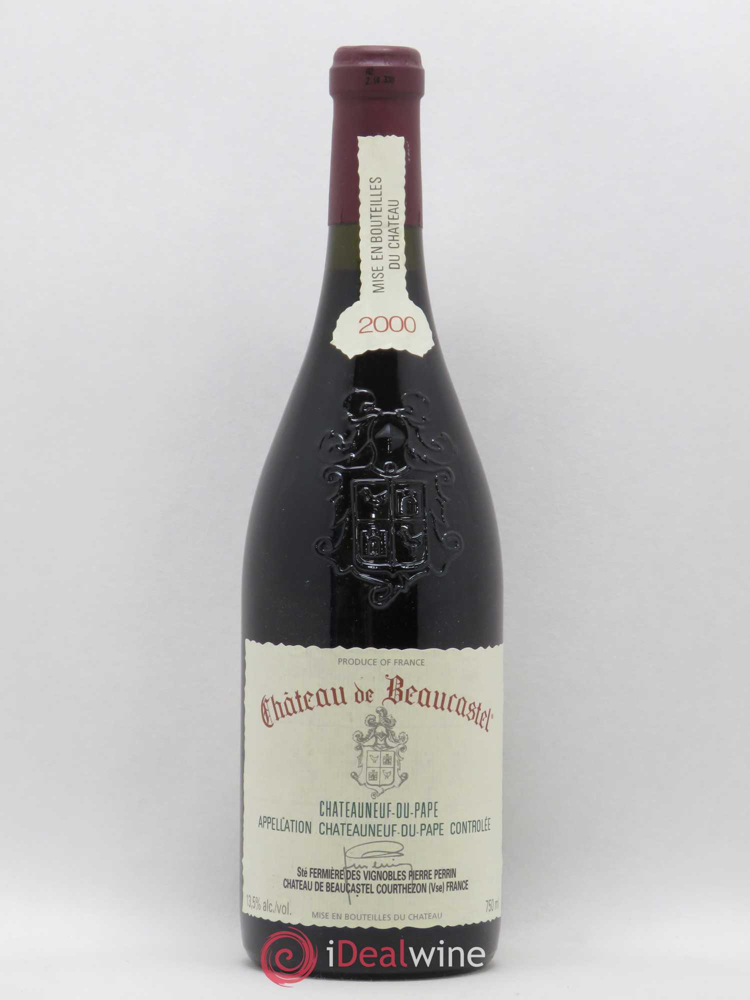 Châteauneuf-du-Pape Château de Beaucastel Famille Perrin 2000 - Lot de 1 bouteille - 0