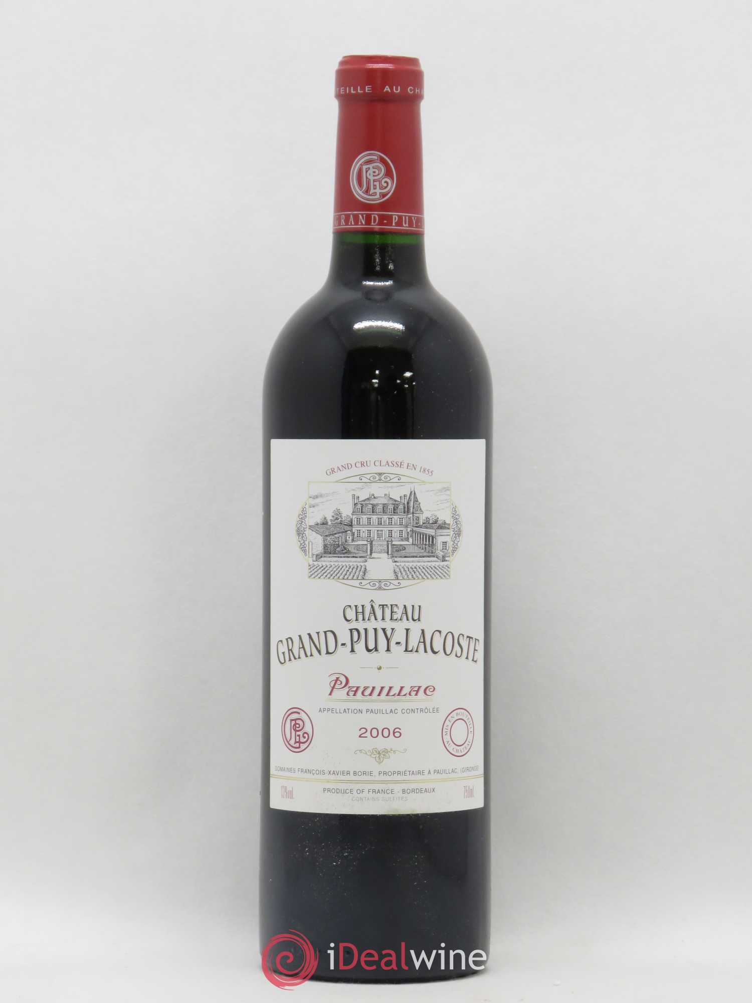 Château Grand Puy Lacoste 5ème Grand Cru Classé 2006 - Lot de 1 bouteille - 0