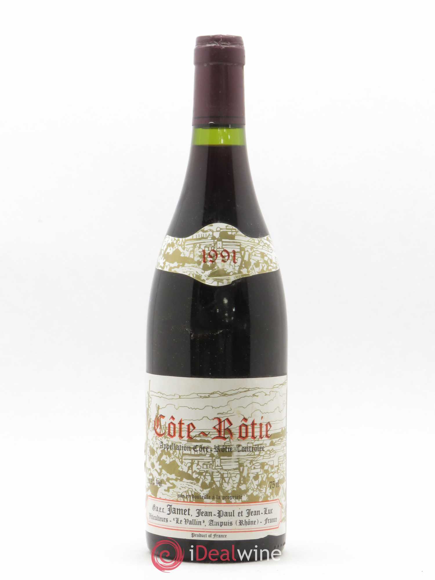 Côte-Rôtie Jamet (Domaine) 1991 - Lot de 1 bouteille - 0