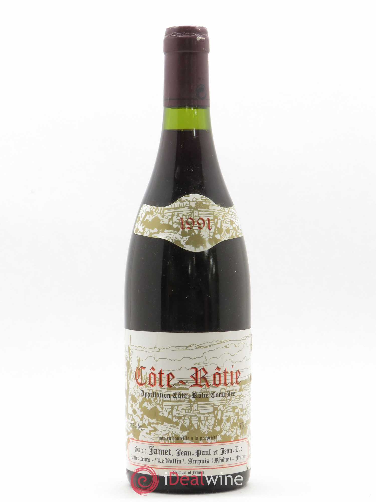 Côte-Rôtie Jamet (Domaine) 1991 - Lot de 1 bouteille - 0