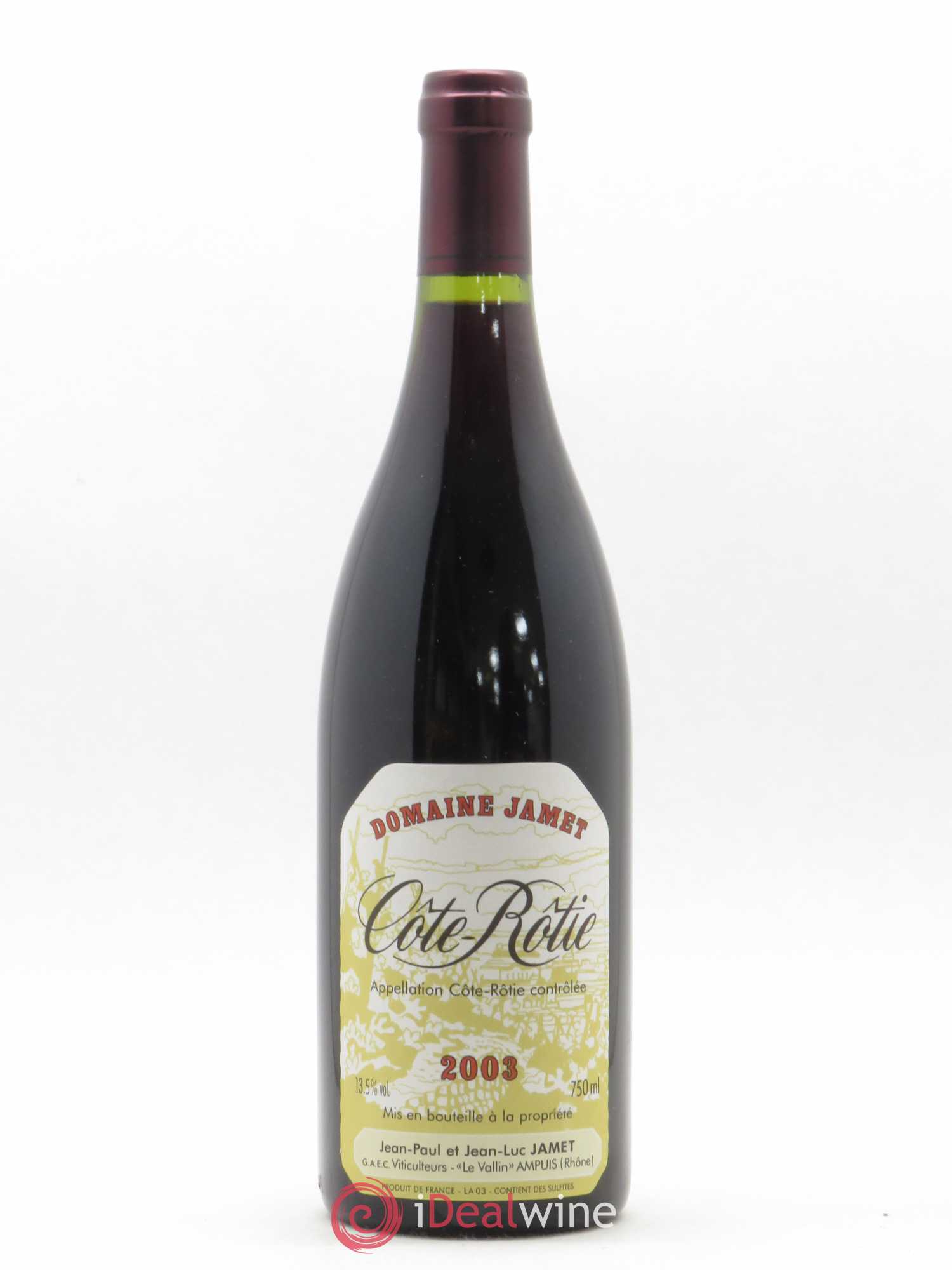 Côte-Rôtie Jamet (Domaine) 2003 - Lot de 1 bouteille - 0