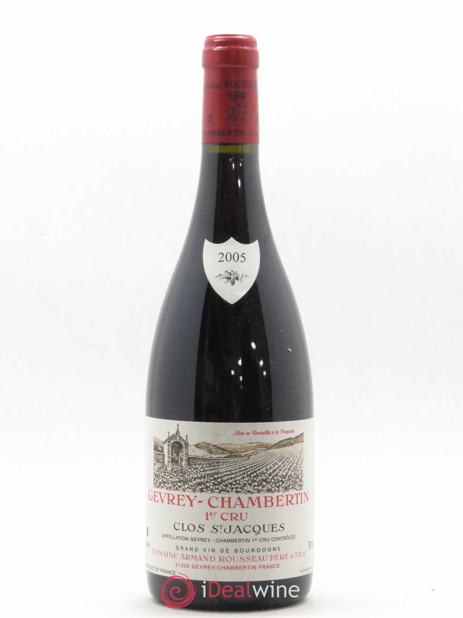 Gevrey-Chambertin 1er Cru Clos Saint-Jacques Armand Rousseau (Domaine) 2005 - Lot de 1 bouteille - 0