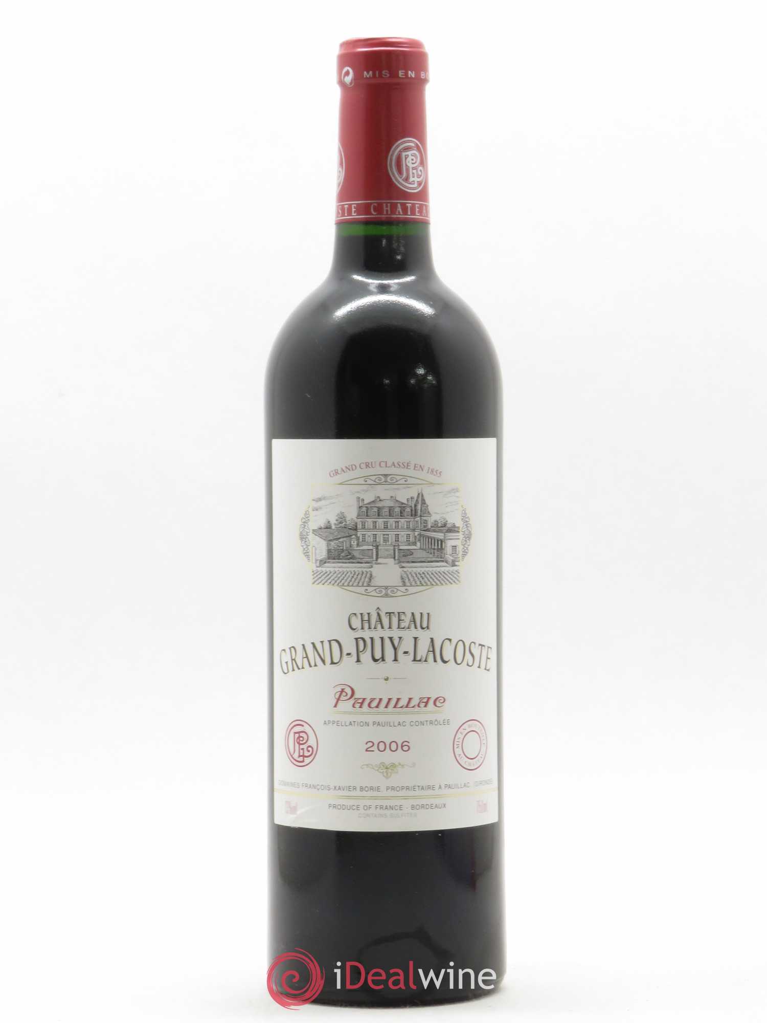 Château Grand Puy Lacoste 5ème Grand Cru Classé 2006 - Lot de 1 bouteille - 0