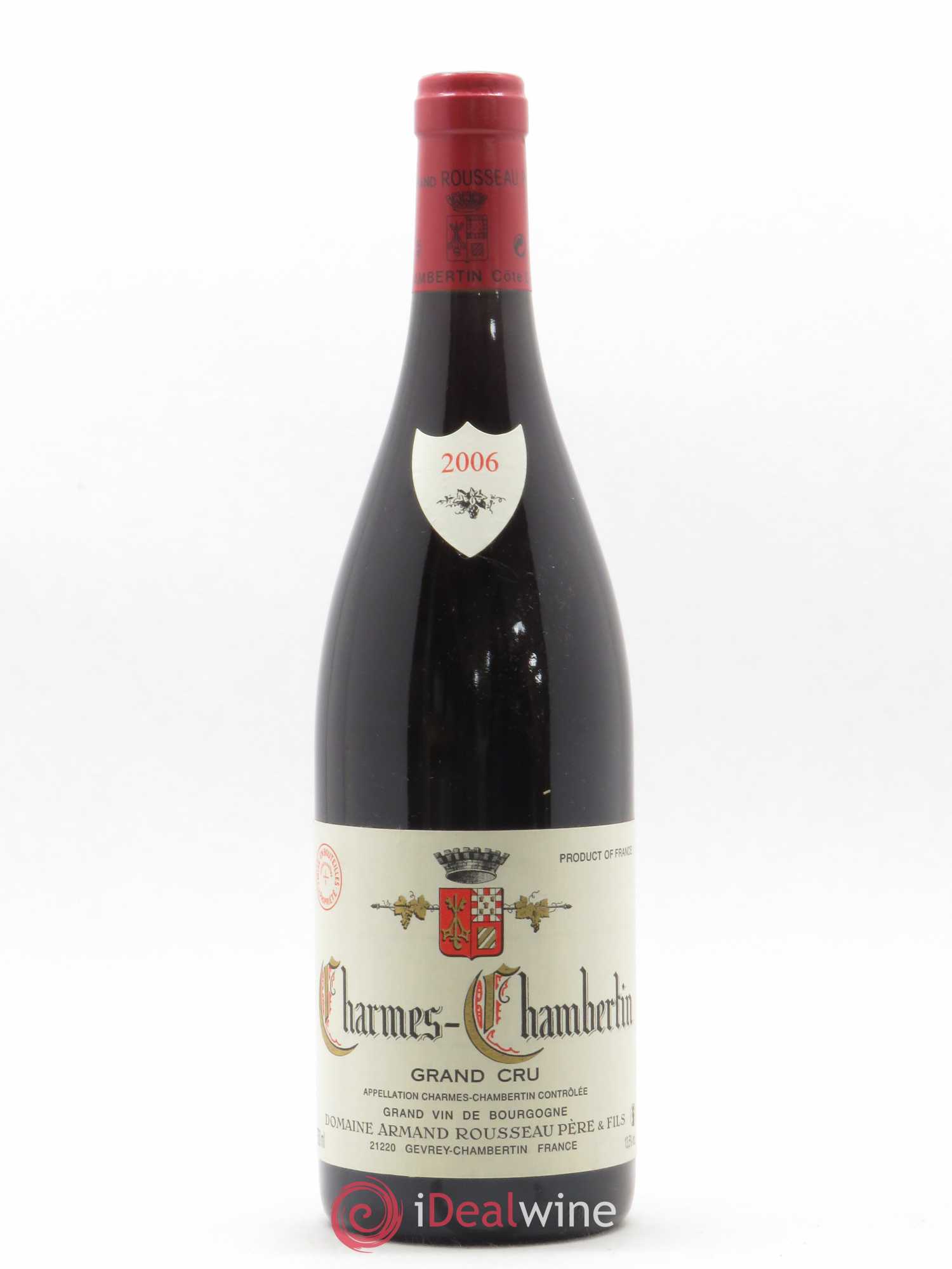 Charmes-Chambertin Grand Cru Armand Rousseau (Domaine) 2006 - Lot de 1 bouteille - 0