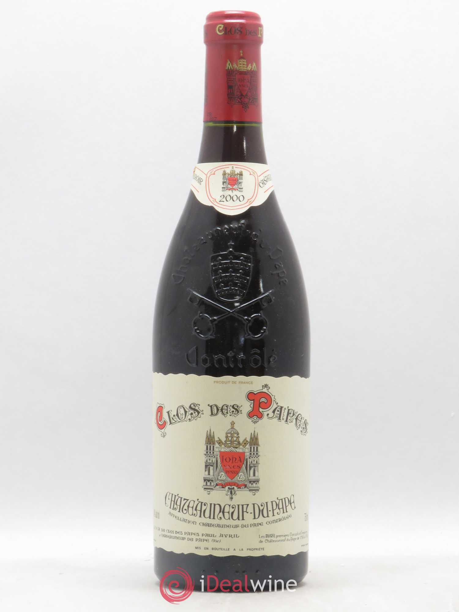 Châteauneuf-du-Pape Clos des Papes - Paul Avril 2000 - Lot de 1 bouteille - 0