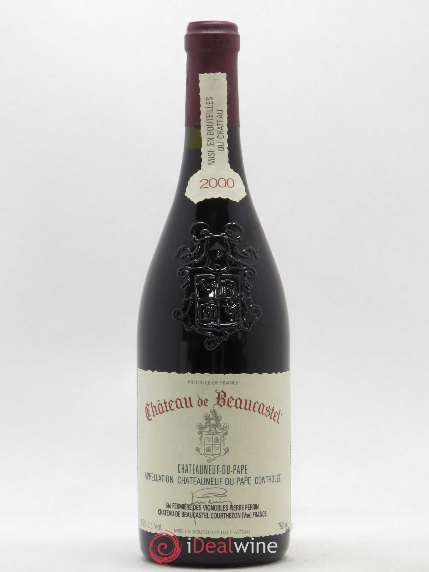 Châteauneuf-du-Pape Château de Beaucastel Famille Perrin 2000 - Lot de 1 bouteille - 0