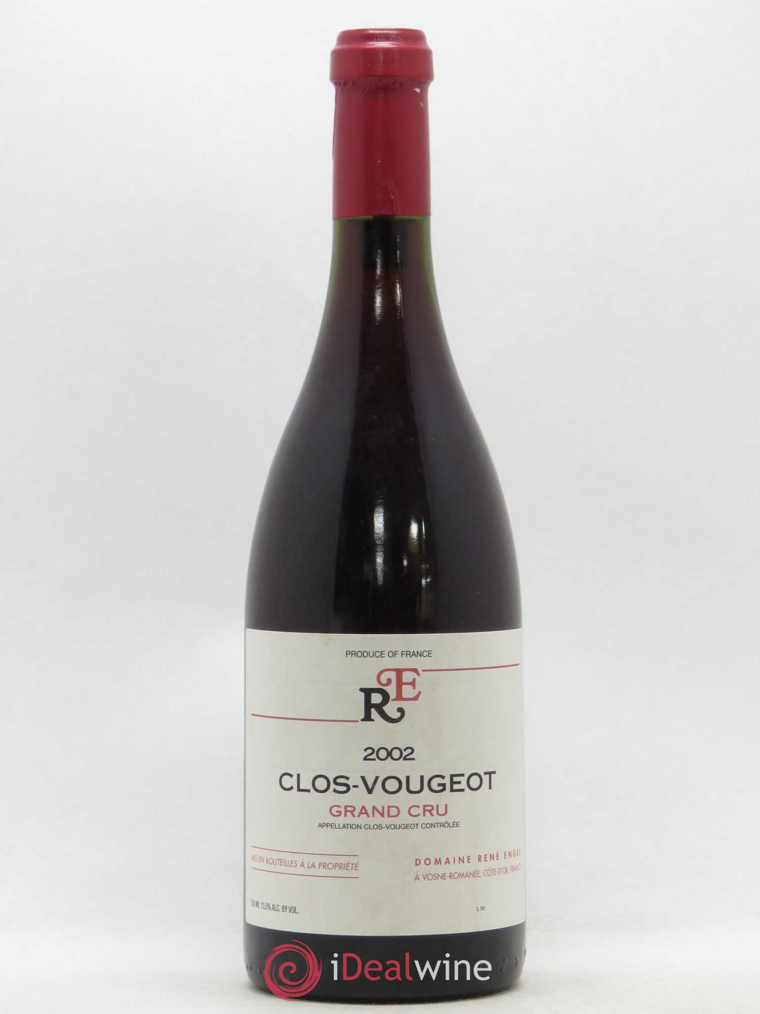 Clos de Vougeot Grand Cru Domaine René Engel - Domaine Eugénie 2002 - Lot de 1 bouteille - 0
