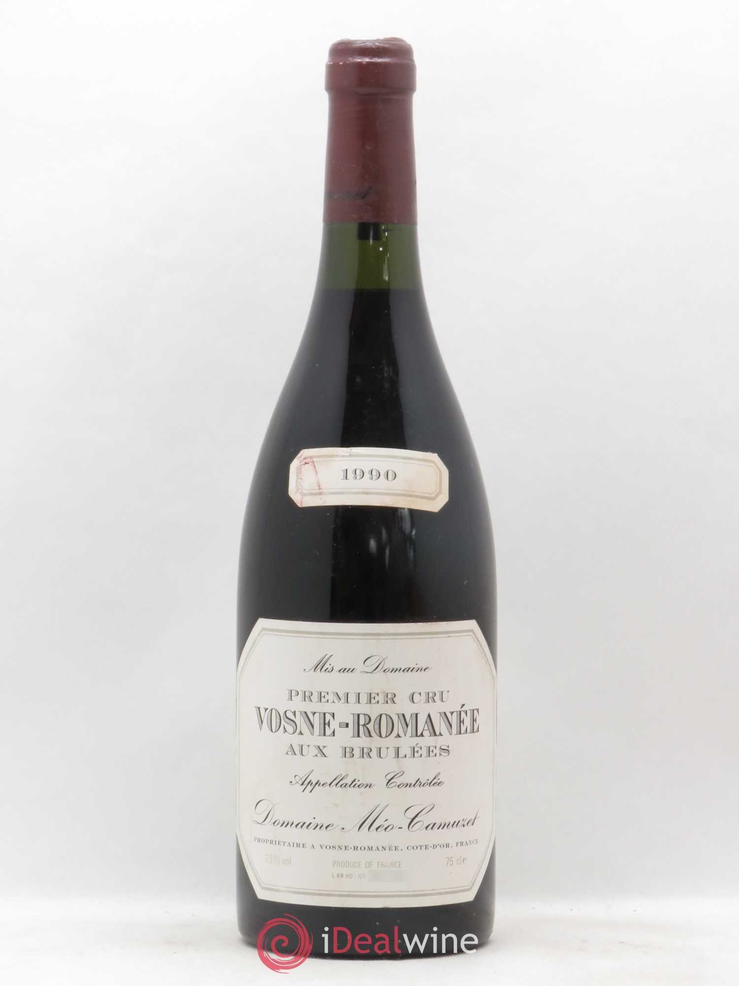 Vosne-Romanée 1er Cru Aux Brûlées Méo-Camuzet (Domaine) 1990 - Lot de 1 bouteille - 0