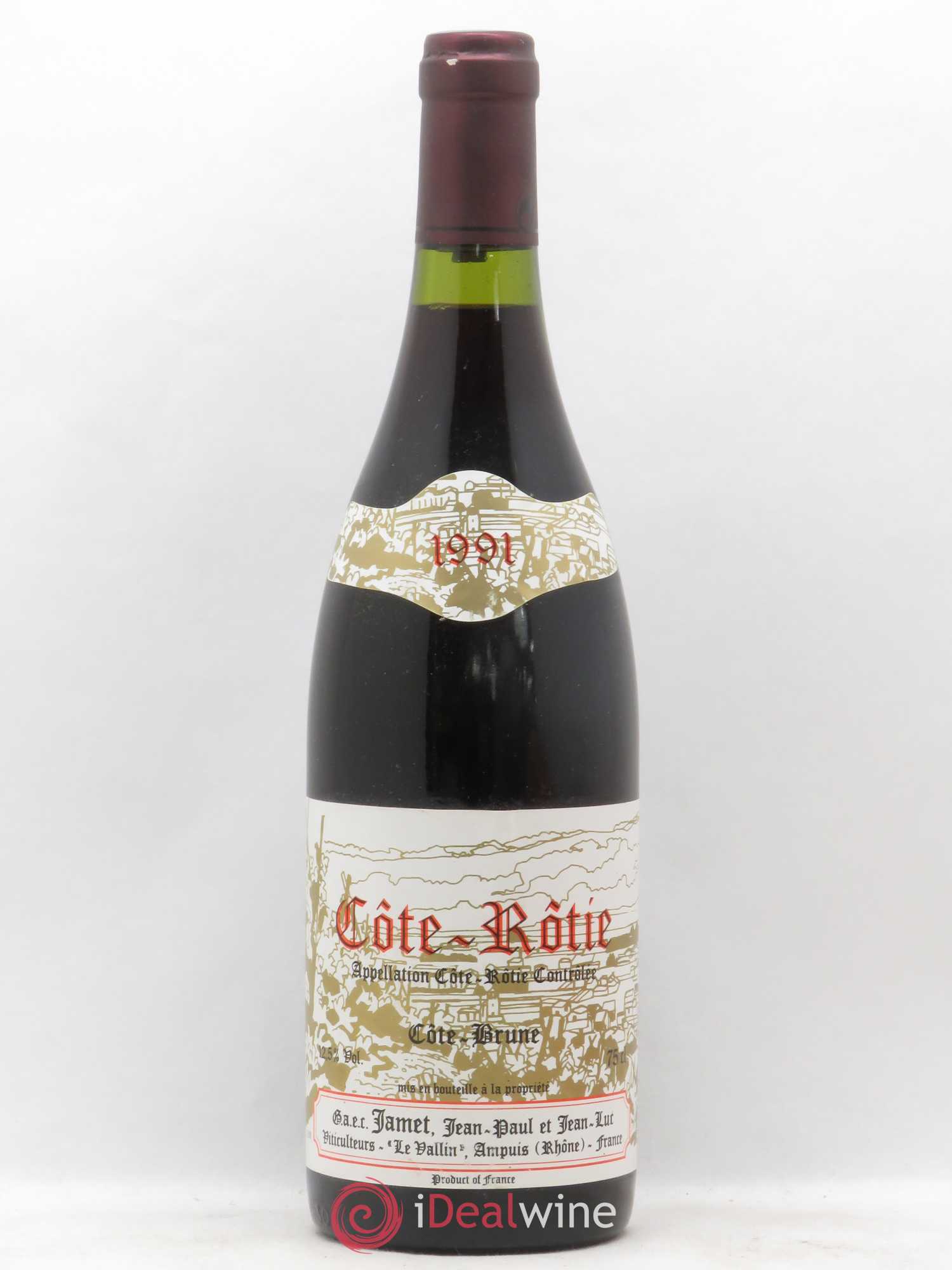 Côte-Rôtie Côte Brune Jamet (Domaine) 1991 - Lot de 1 bouteille - 0