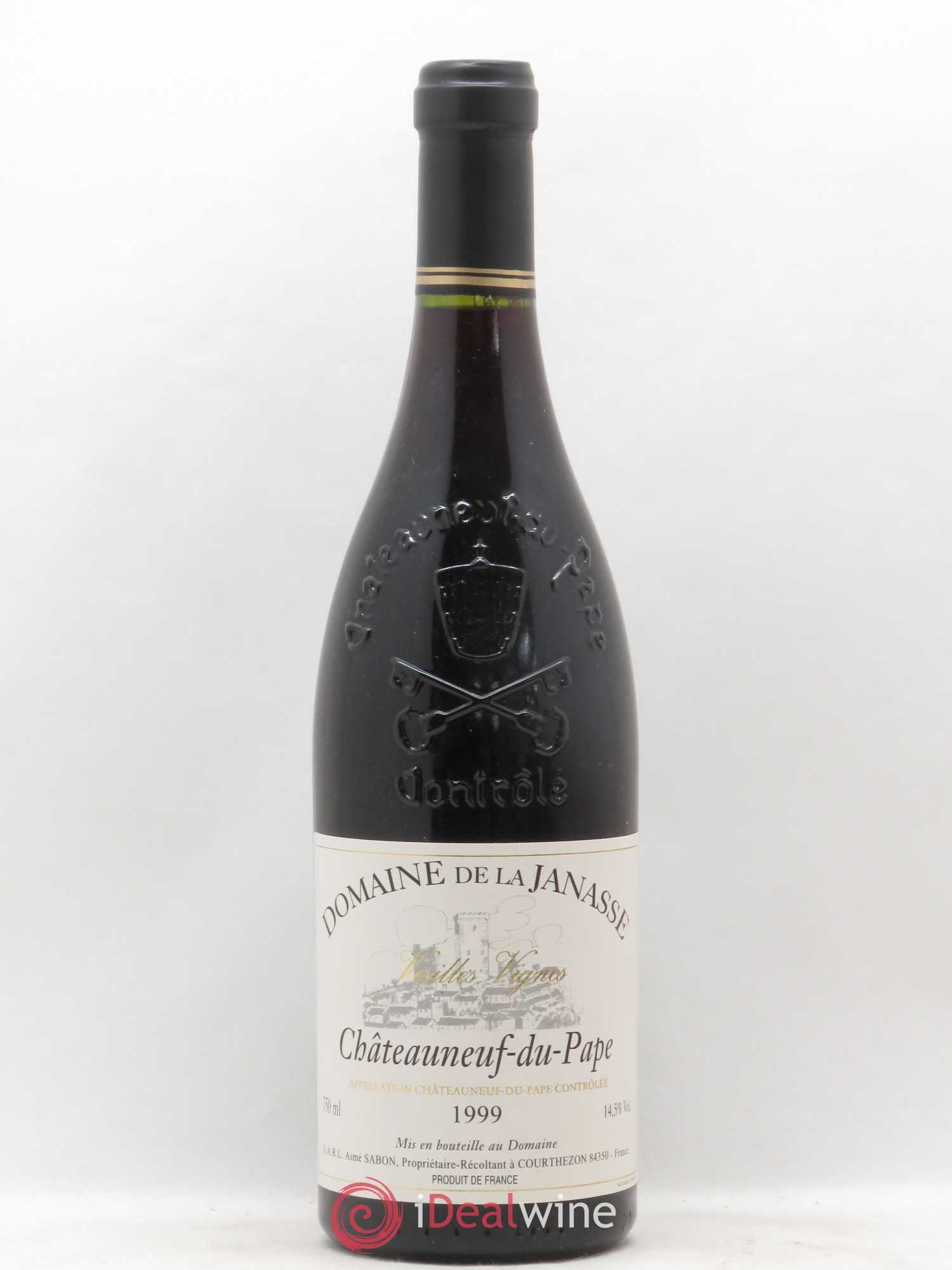 Châteauneuf-du-Pape Cuvée Vieilles Vignes La Janasse (Domaine de) 1999 - Lot de 1 bouteille - 0