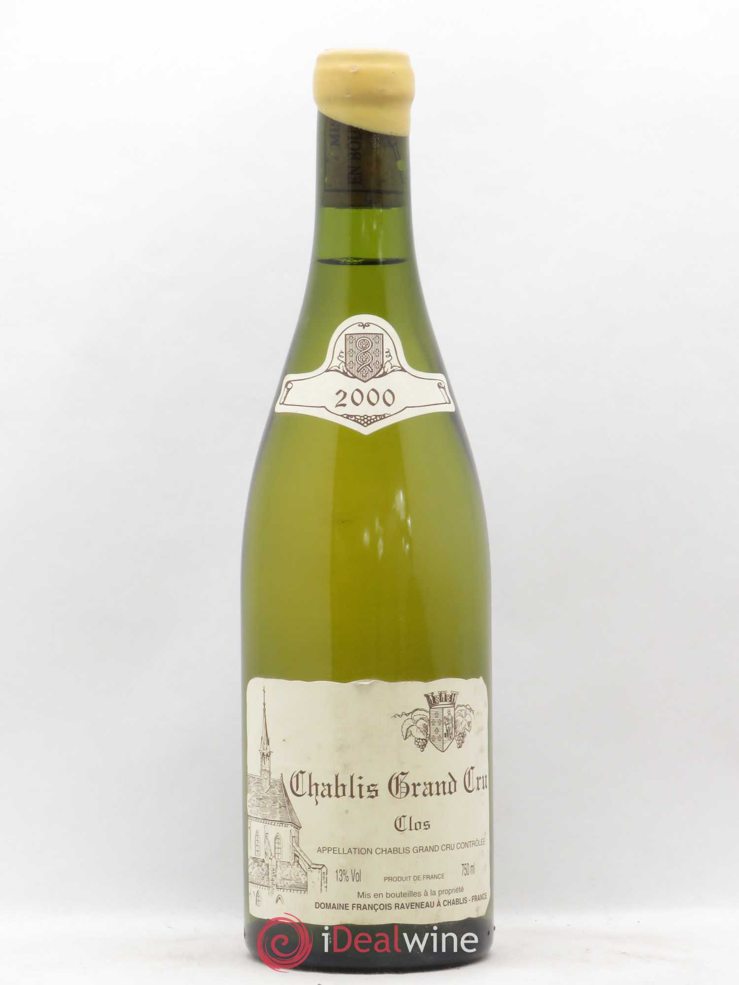 Chablis Grand Cru Clos Raveneau (Domaine) 2000 - Lot de 1 bouteille - 0