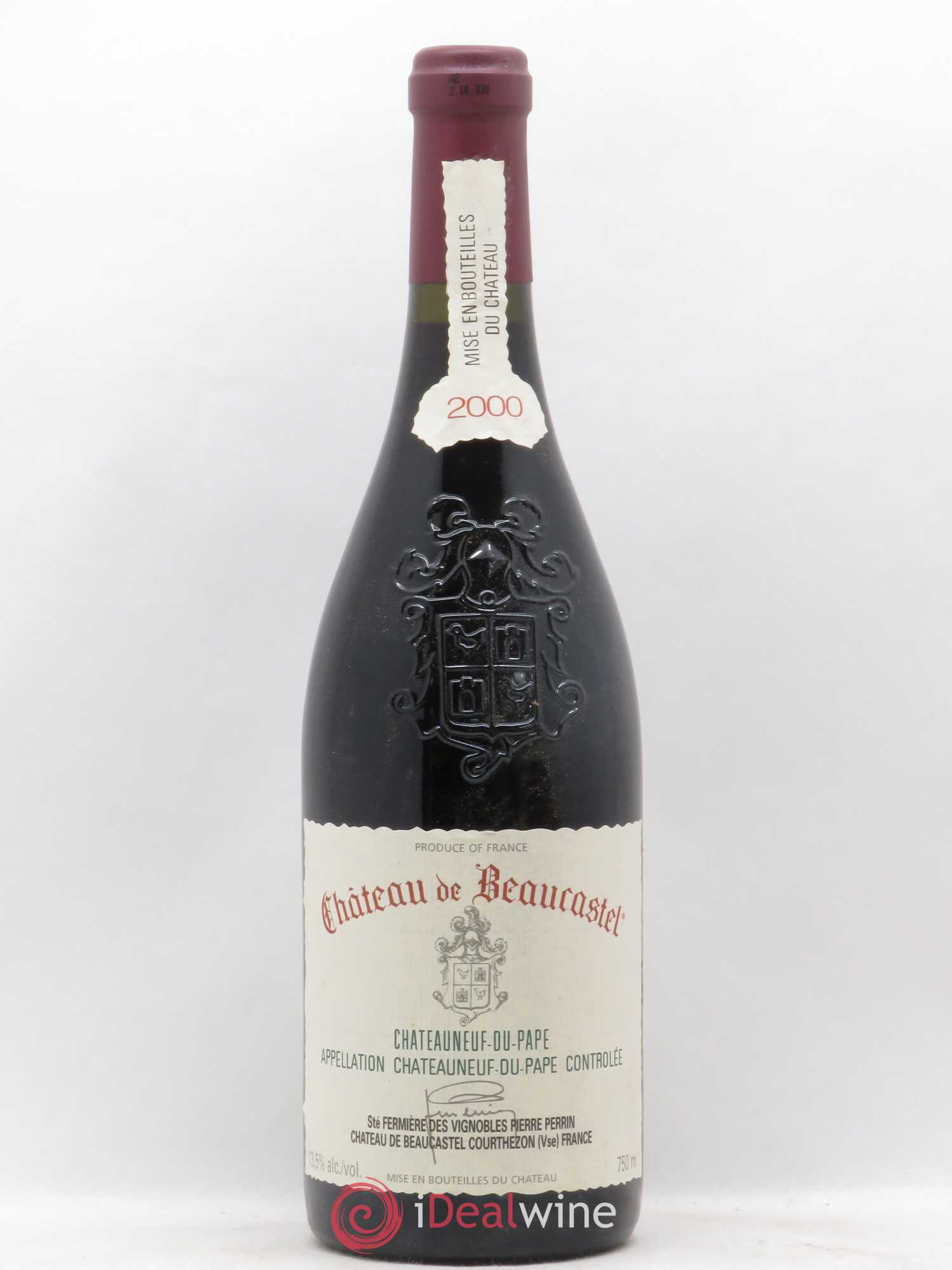 Châteauneuf-du-Pape Château de Beaucastel Famille Perrin 2000 - Lot de 1 bouteille - 0