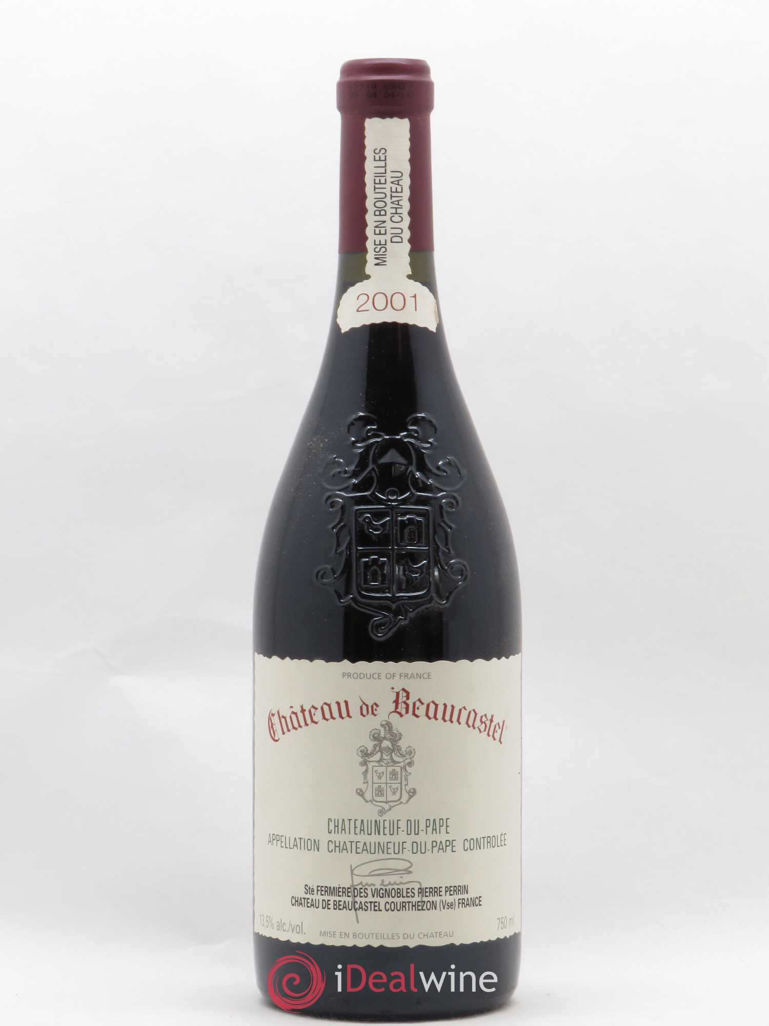 Châteauneuf-du-Pape Château de Beaucastel Famille Perrin 2001 - Lot de 1 bouteille - 0