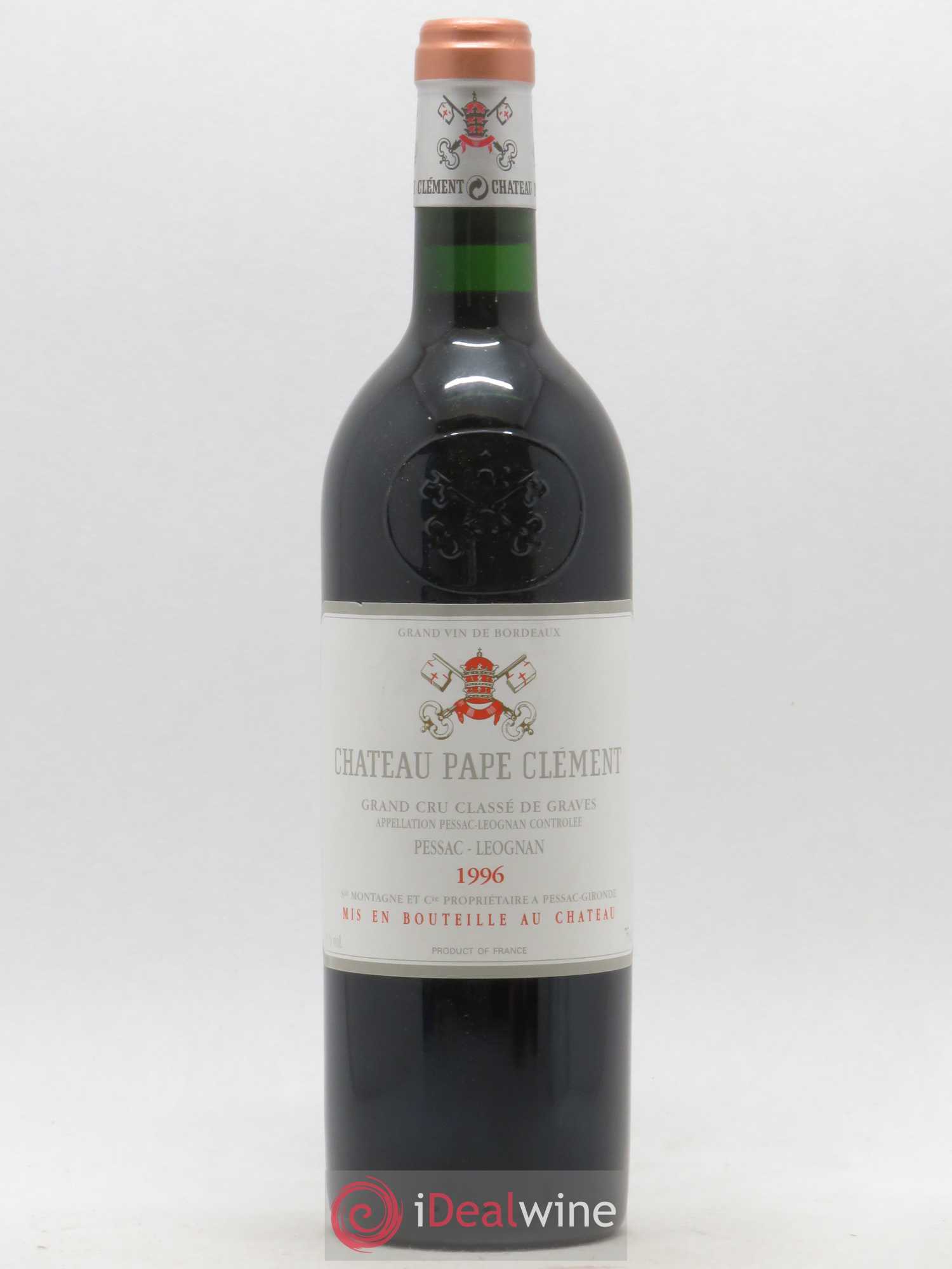 Château Pape Clément Cru Classé de Graves 1996 - Lot de 1 bouteille - 0