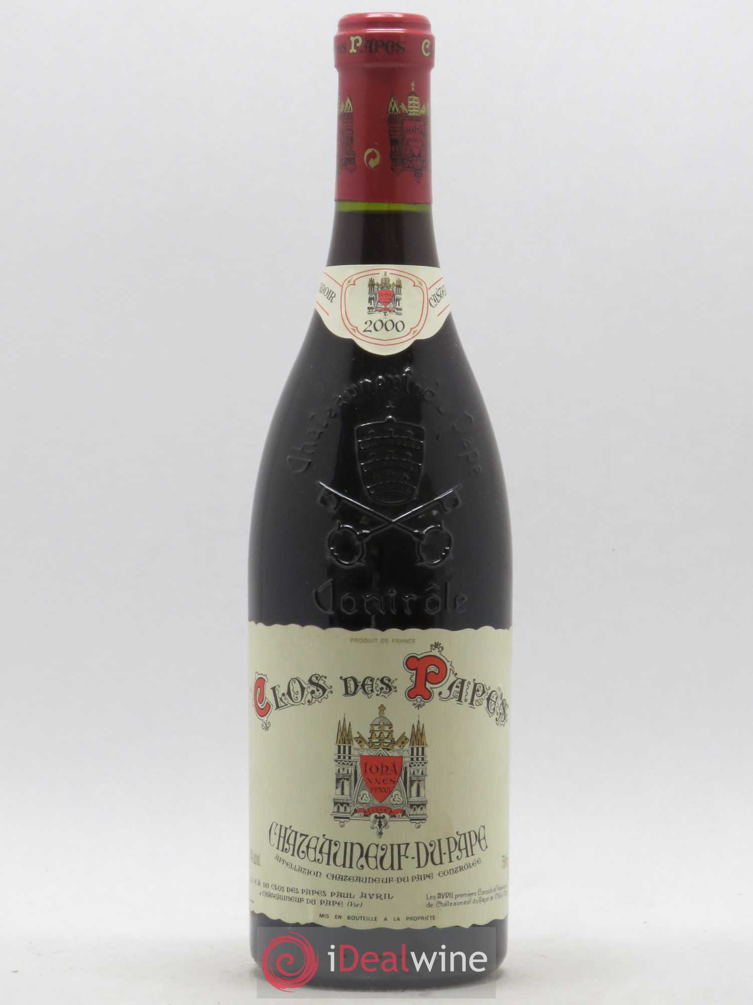 Châteauneuf-du-Pape Clos des Papes - Paul Avril 2000 - Lot de 1 bouteille - 0